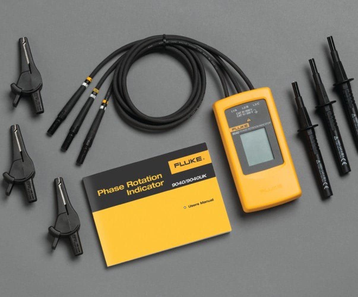 100% Authentic F9040 9040 3 Phase Rotation Indicator Motor Drive Tester Meter 700V - Professional Electrical Testing Tool for Industrial Motors, HVAC Systems & Power Equipment