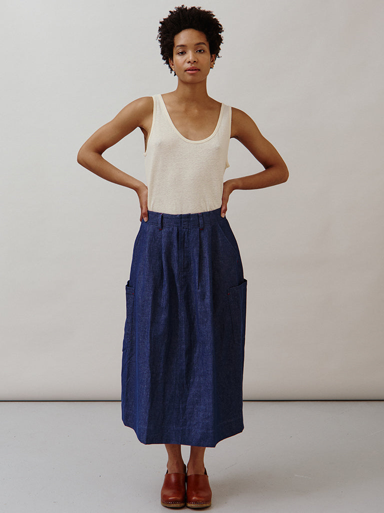 Stylish Indigo Sideline Minty Skirt for Women - Perfect for Casual Outings, Office Wear & Summer Fashion