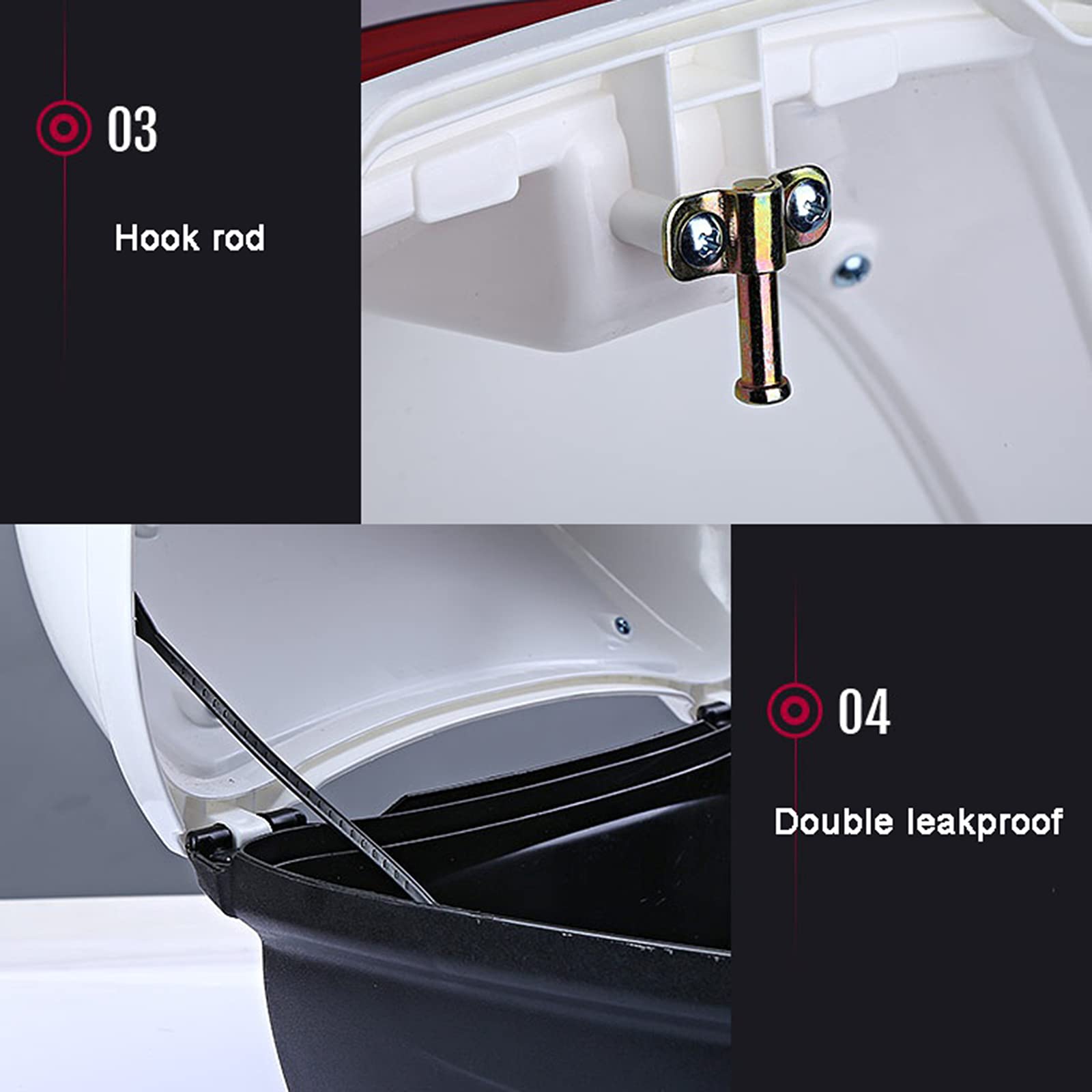 Motorcycle Top Case - Waterproof Rear Luggage Box for Scooters & Bikes | Helmet Storage Top Box with Lock | Durable Travel Tail Trunk | Perfect for Commuting, Touring & Road Trips (Green)
