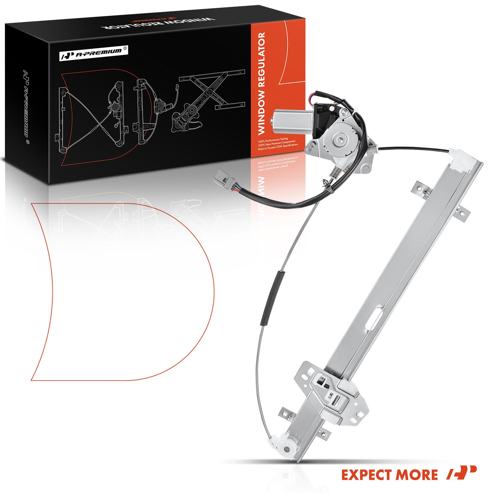 Premium Power Electric Window Regulator with 6-Pin Motor - Compatible with Acura MDX 2003-2006 Front Right Passenger Side - Smooth Window Operation for Daily Commute & Road Trips