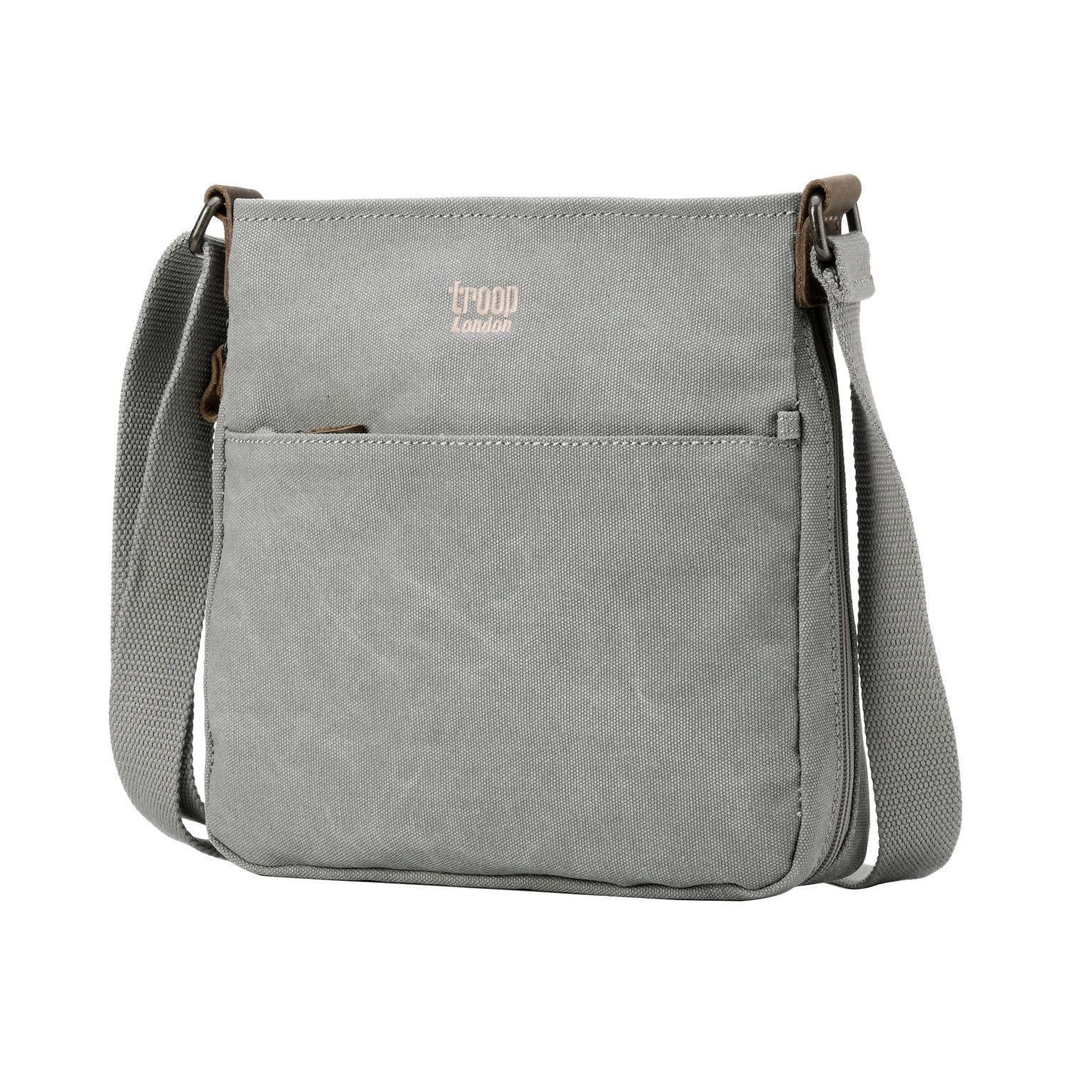 Troop London Classic Canvas Crossbody Bag for Men & Women - Stylish & Durable Shoulder Bag for Travel, Work & Everyday Use