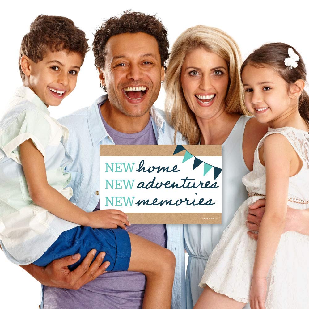 Big Dot of Happiness Home Sweet Home - 10-Piece Photo Prop Signs for New Home & Moving Announcements - Perfect for Housewarming Parties, Real Estate Photos & Social Media Posts