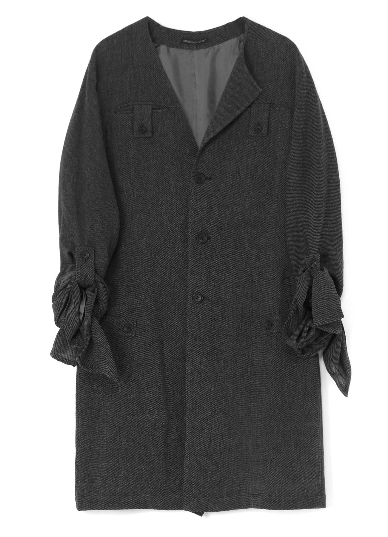 Soft Tweed Women's Asymmetrical Cuff Long Sleeve Blouse - Elegant Office Wear & Casual Chic Outfits for Fall