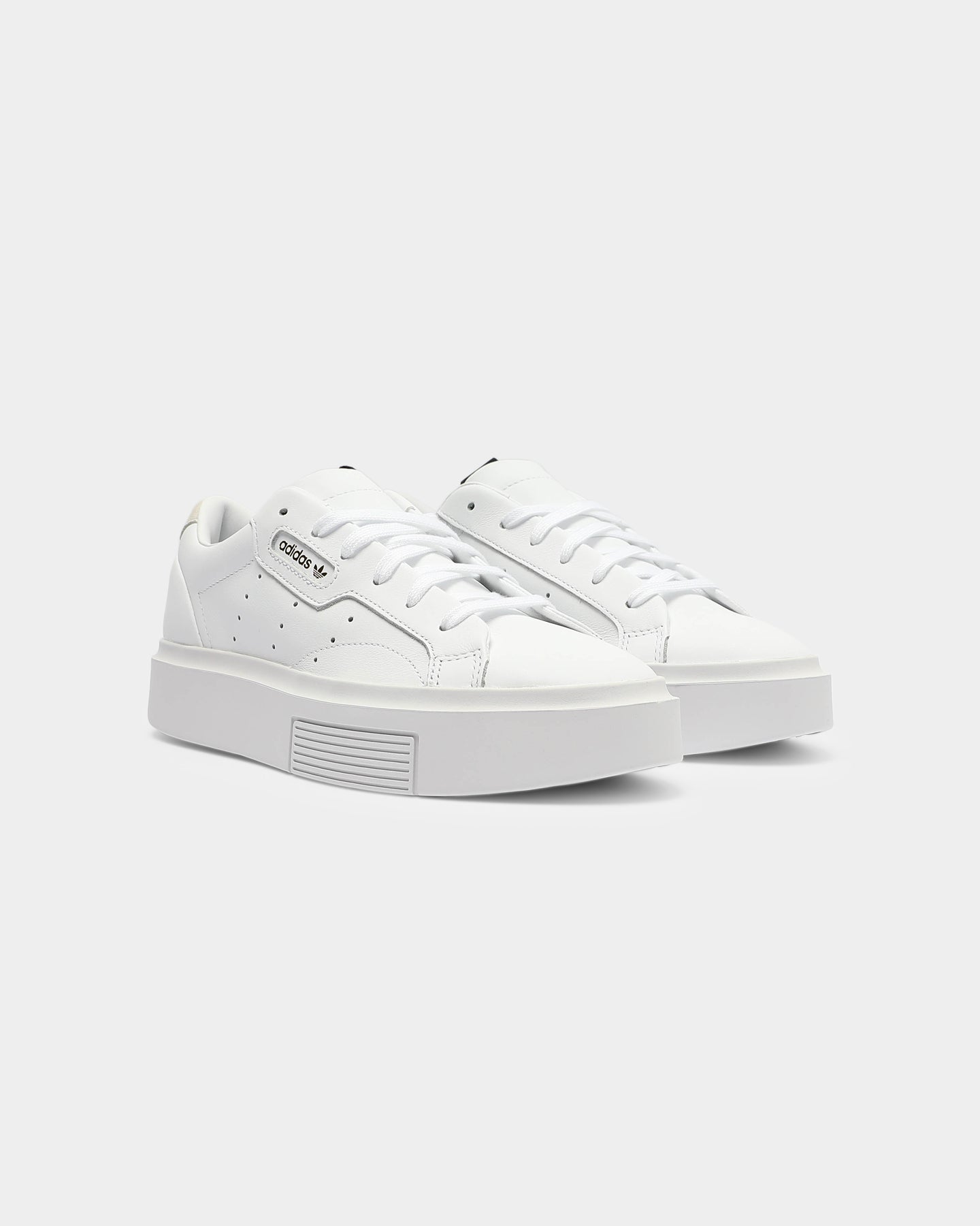 Adidas Women's Sleek Super White/White/Black Running Shoes - Lightweight Comfort for Jogging, Gym & Casual Wear