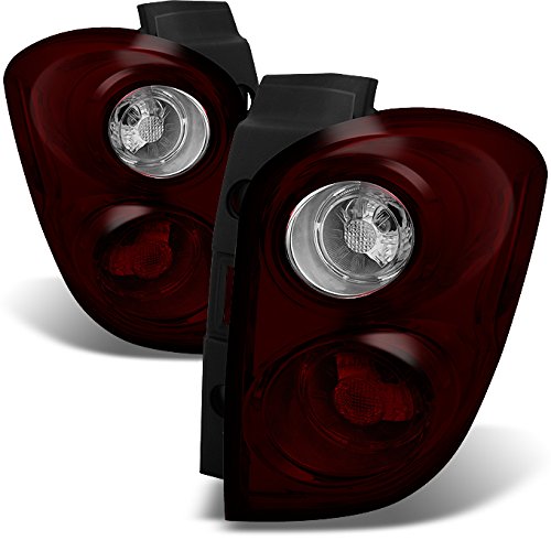 AKKON Dark Red Tail Lights Replacement Pair for Chevy Equinox SUV - Left Driver & Right Passenger Side | Enhances Style & Safety for Night Driving, Car Shows, and Custom Builds
