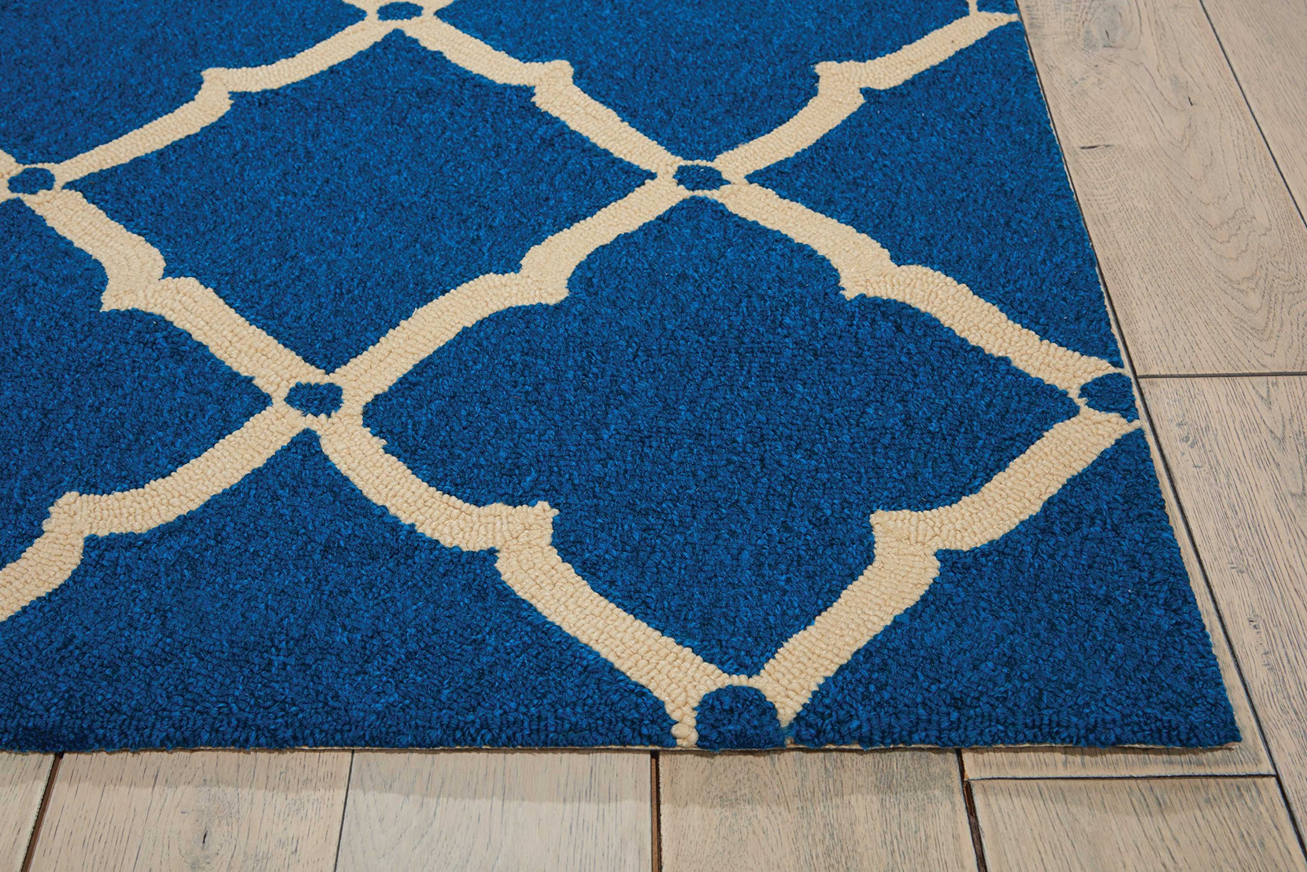 Nourison Portico Indoor/Outdoor Navy Blue 8' x 10'6