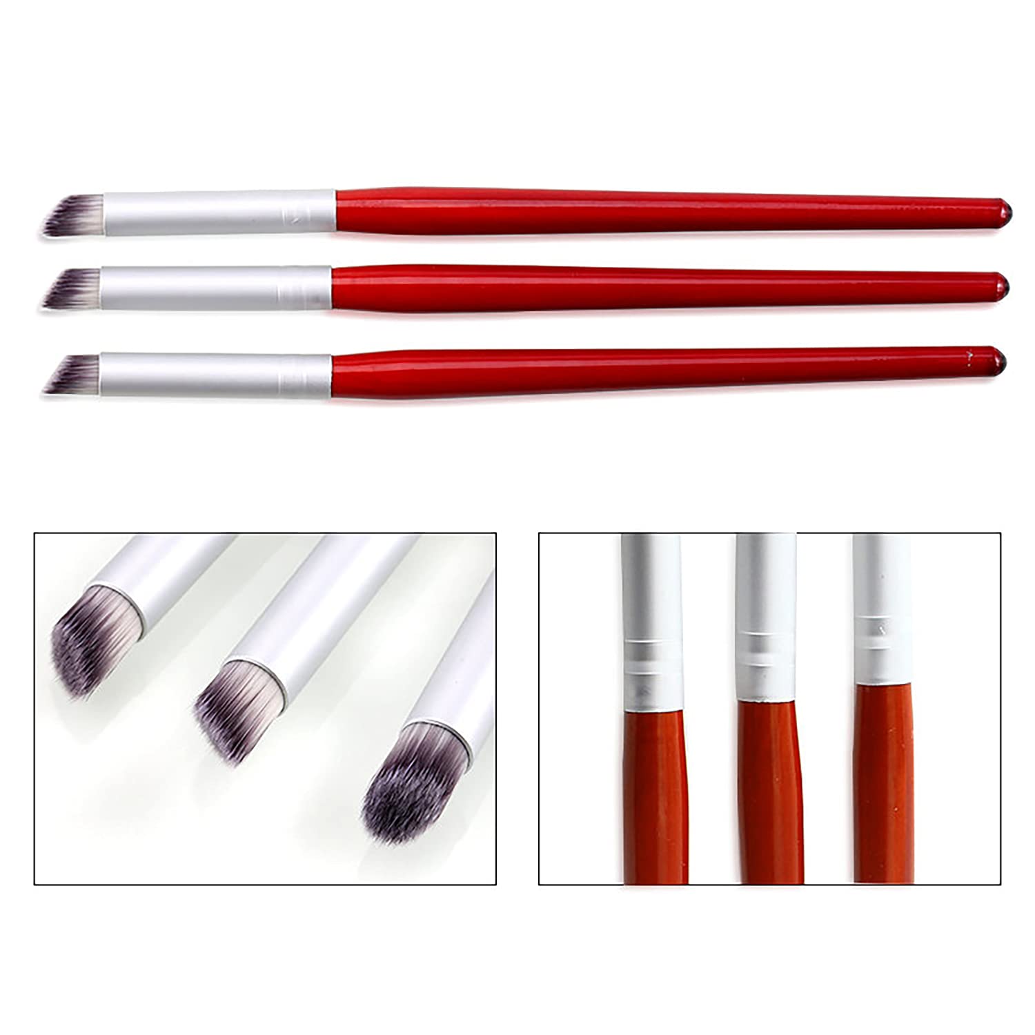 DANNEASY 6Pcs Ombre Nail Brush Set - Acrylic Nail Design Brushes with Gradient Pen for Gel Nails, Professional Manicure Tools for Salon & Home Use