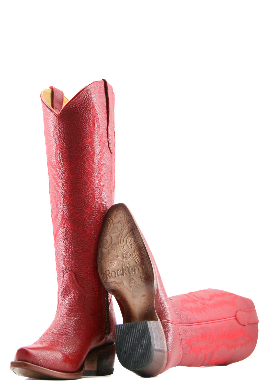 Scarlett Women's Tall Snip Toe Cowgirl Boots - Western Riding Boots for Country Dancing, Rodeo & Fashion Outfits