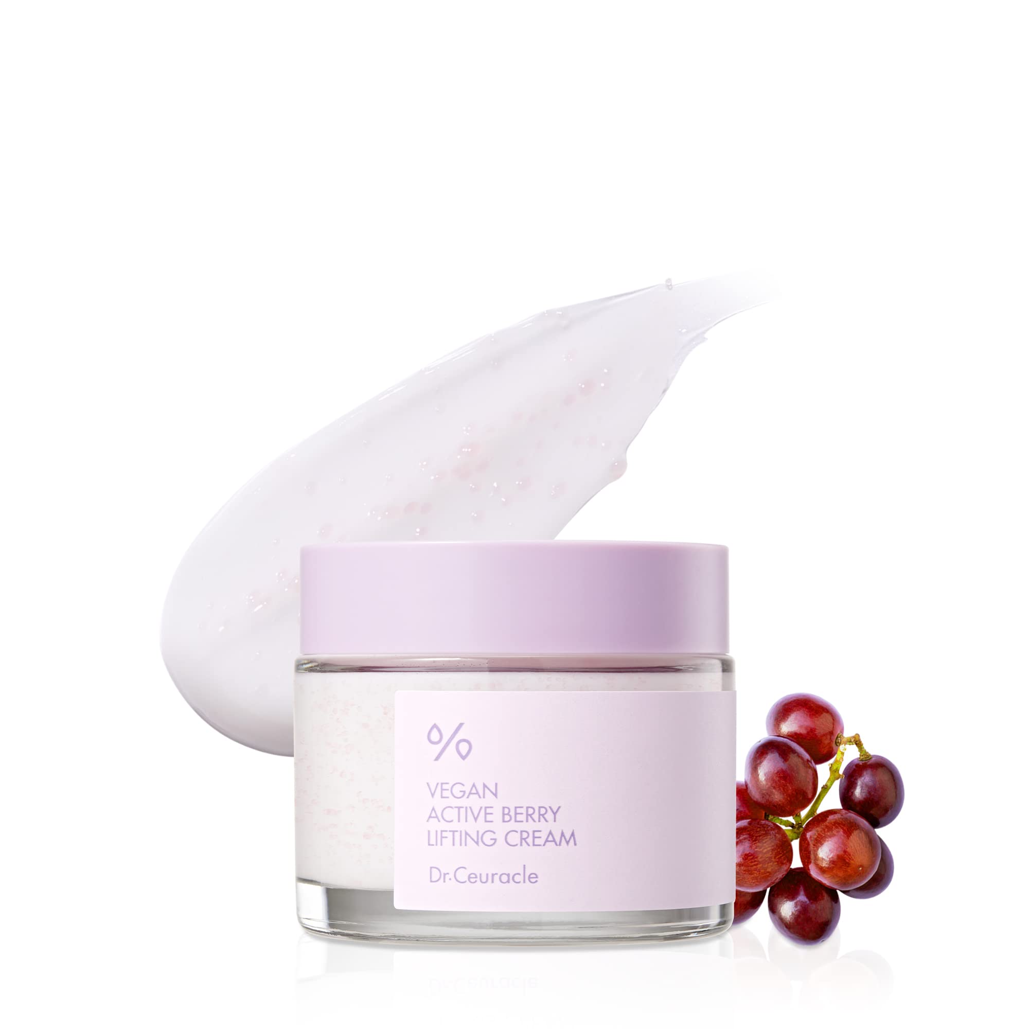 Dr.Ceuracle Vegan Active Berry Lifting Cream (75g / 2.64 oz) - Antioxidant Moisturizer with Resveratrol & Vitamin A for Hydration, Rejuvenation & Anti-Aging - Perfect for Dry Skin Care & Night Routine