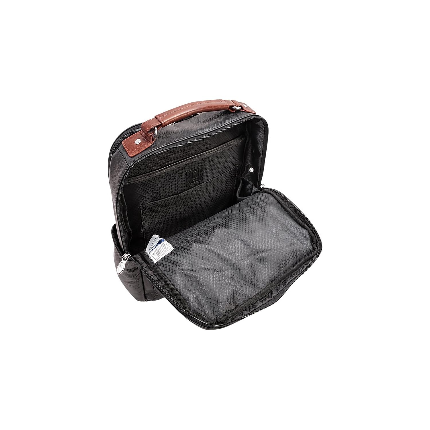 McKlein U Series Logan Genuine Leather Laptop Backpack for Men & Women - 15.6 Inch Business Computer Bag with USB Charging Port - Perfect for Office, Travel & College (Black, Model 19082)
