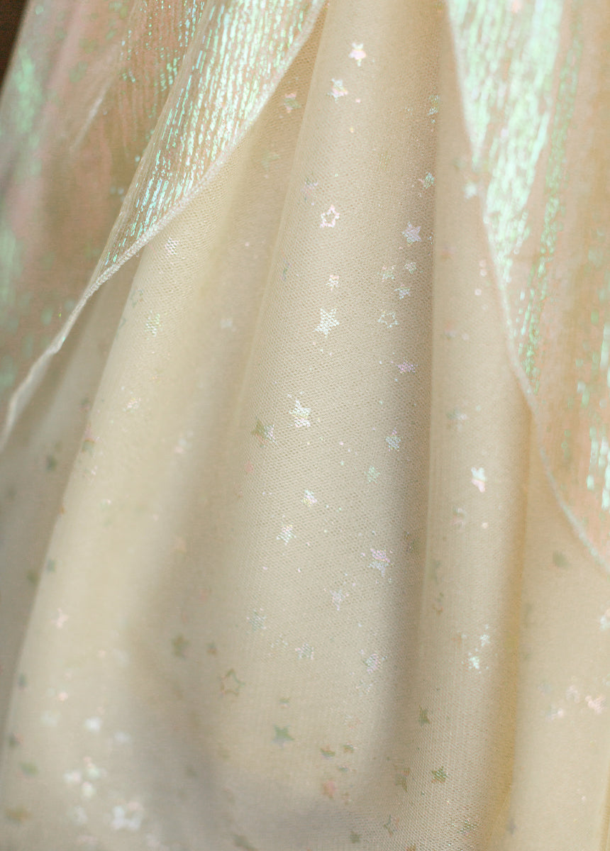 Enchanted Fairy Costume Set in Cream - Perfect for Halloween, Cosplay, and Fantasy Themed Parties