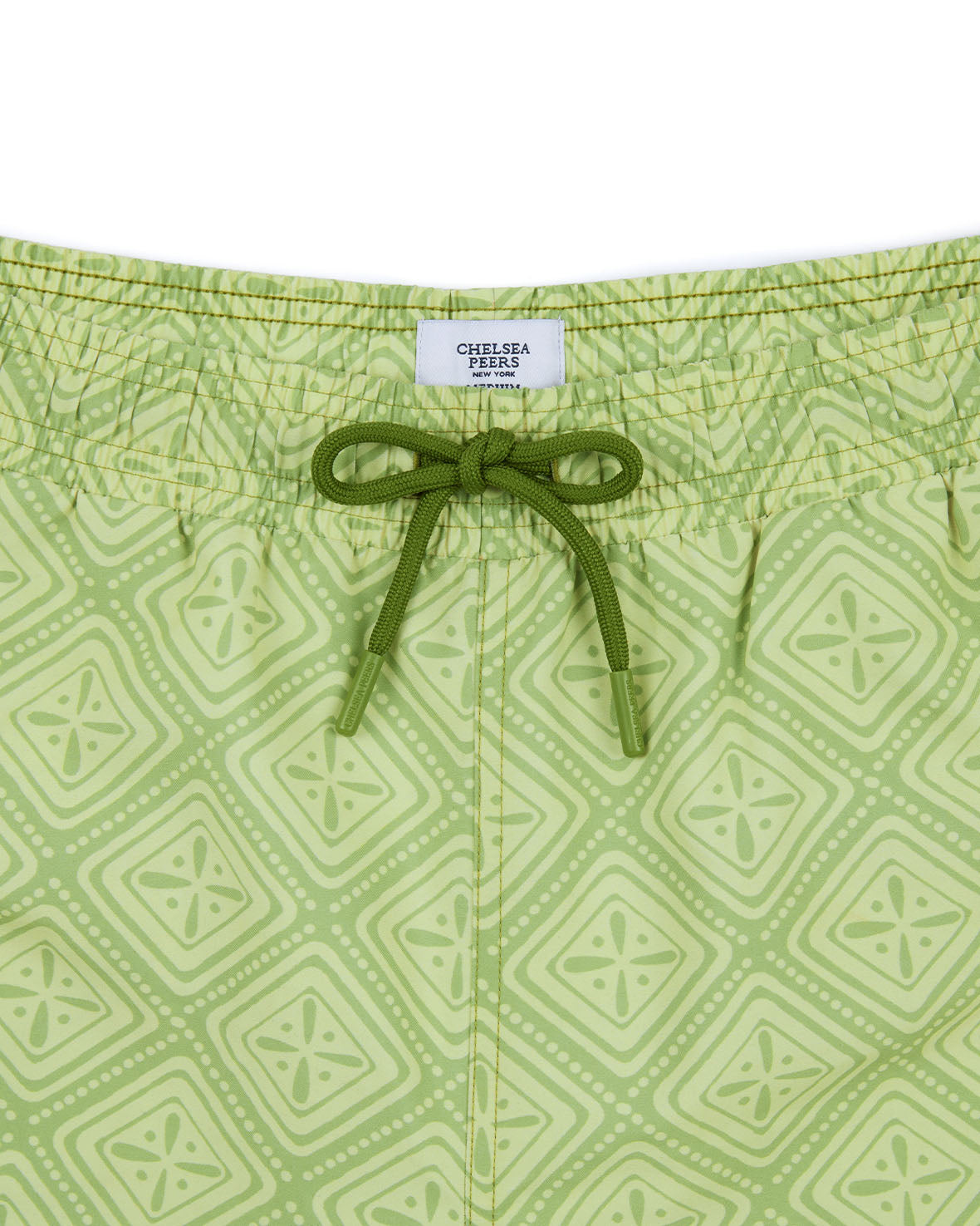 Stylish Tile Print Swim Shorts for Men - Quick Dry Beach Shorts with Pockets - Perfect for Swimming, Surfing, and Summer Vacations
