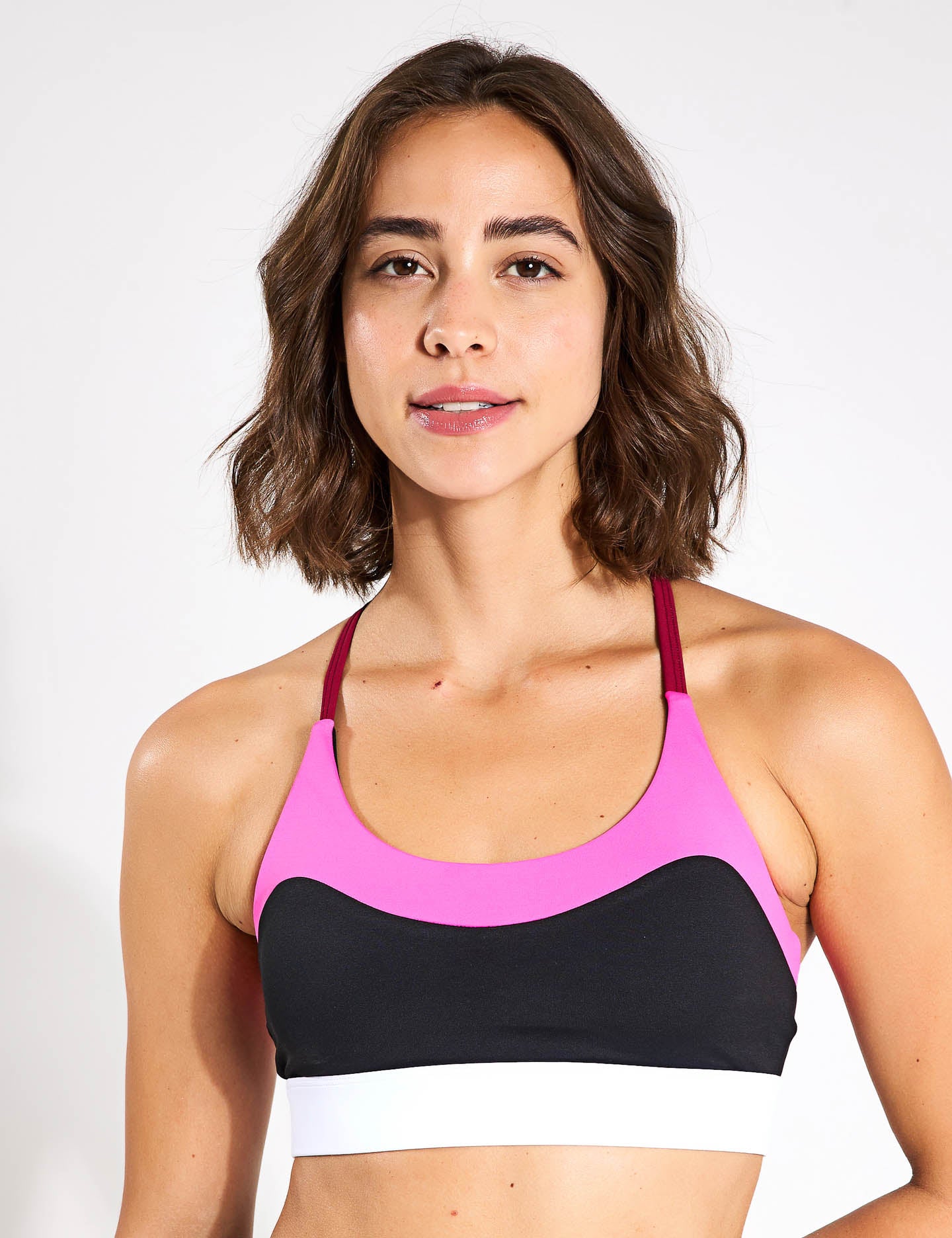 Limitless Sports Bra for Women - High Support, Comfortable & Breathable - Black, Pink, White - Perfect for Yoga, Running & Gym Workouts