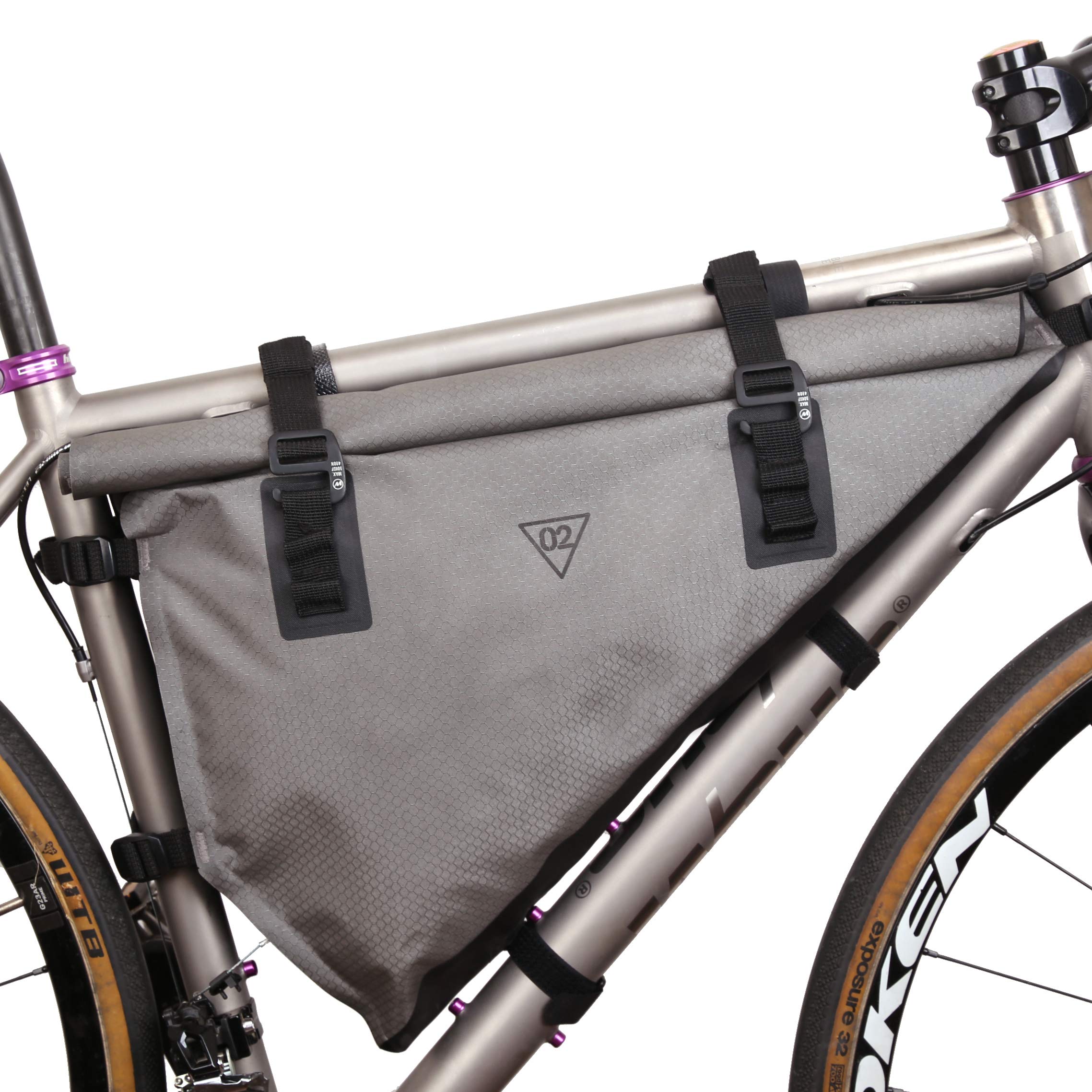 WOHO Xtouring Bikepacking Full Frame Bag - Waterproof Bike Storage for Mountain & Road Cycling - Perfect for Adventure Travel & Commuting (Iron Grey)