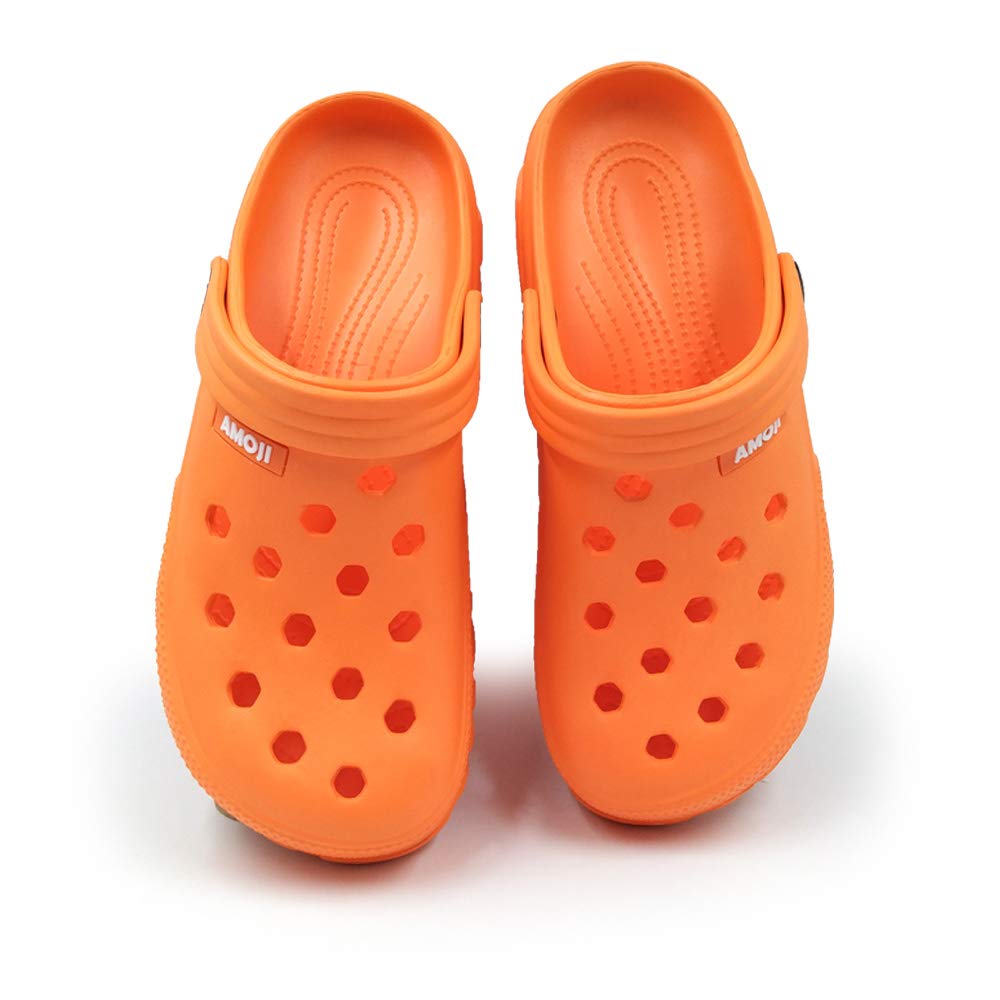 Amoji Unisex Garden Clogs - Comfortable Waterproof Gardening Shoes for Men & Women, Slip-Resistant Outdoor Work Shoes for Yard, Farm, Beach & Pool Use