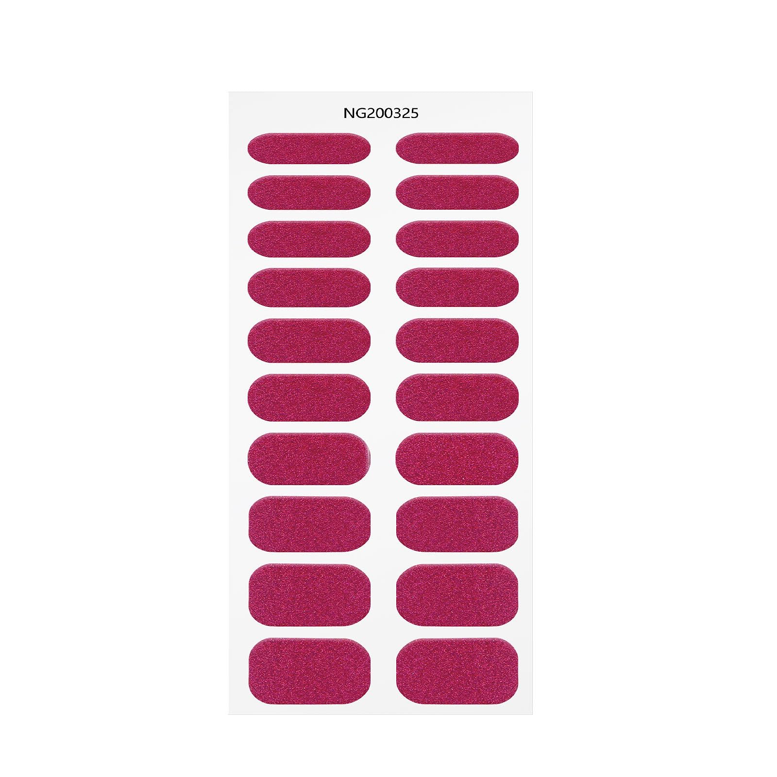 JMEOWIO Red Glitter Semi-Cured Gel Nail Strips - DIY UV/LED Gel Nail Stickers for Salon-Quality Manicures at Home | Perfect for Parties, Weddings & Special Occasions