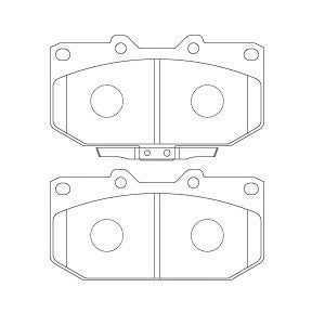 Nissan Skyline Performance Brake Pads - Winmax W6.5 WMP351 4-Pot Front Brake Pads for Racing & Street Use