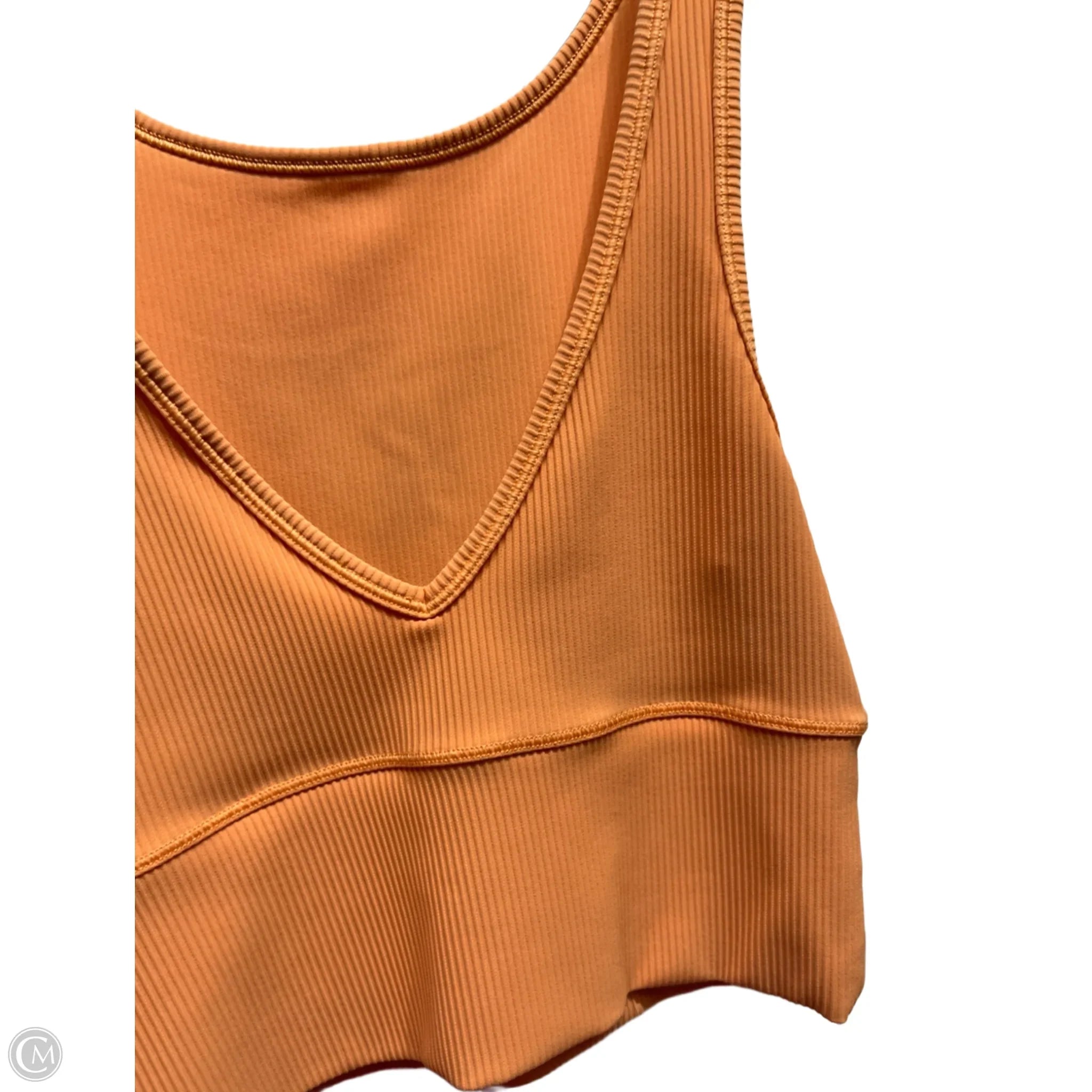Lululemon Orange Athletic Sports Bra for Women - Size Small - High Support Workout Top for Running, Yoga & Gym