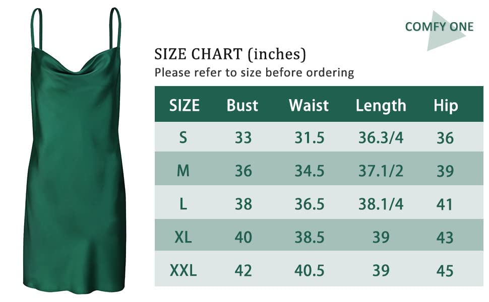 Elegant Women's Satin Slip Dress with Cowl Neck & Spaghetti Straps - Perfect for Cocktail Parties, Beach Outings & Evening Events