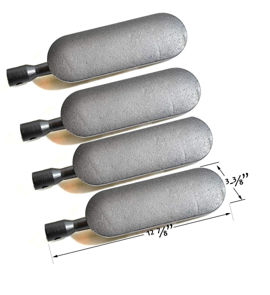 Replacement Cast Iron Burner for Kenmore Gas Grill Models 141.152230, 141.15225, 141.16221, 141.16223, 141.162231, 141.16225 - Durable 4-Pack - Perfect for Outdoor BBQ, Backyard Cooking & Grill Maintenance