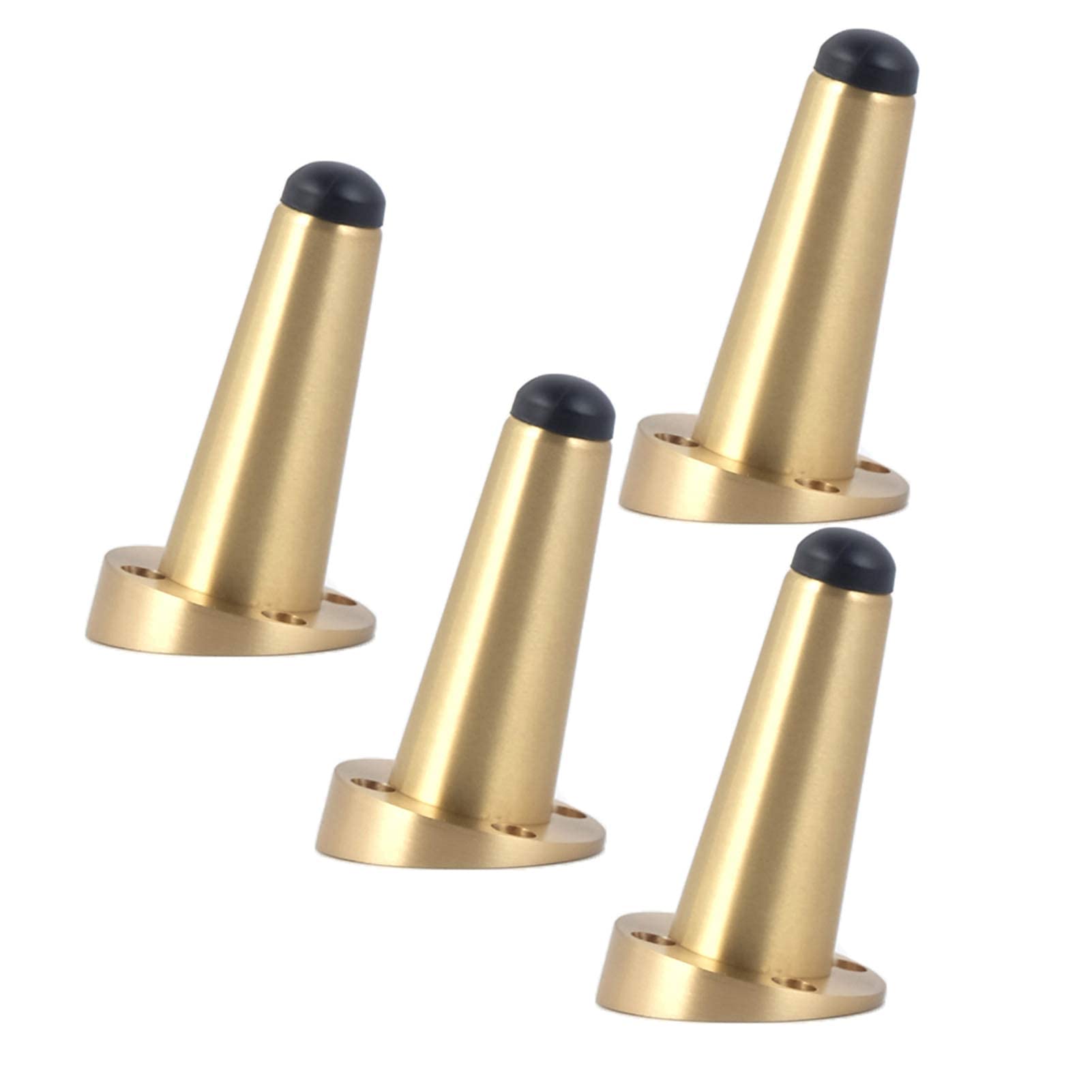 LIRRAS 4 Pack Adjustable Furniture Legs - 80mm Pure Copper Brass Cabinet Feet, DIY Replacement Risers for Bathroom Vanity, Bed, Table & Cabinet - Tilt Correction Hardware Accessories (Perfect for Home Renovation & Furniture Upgrades)