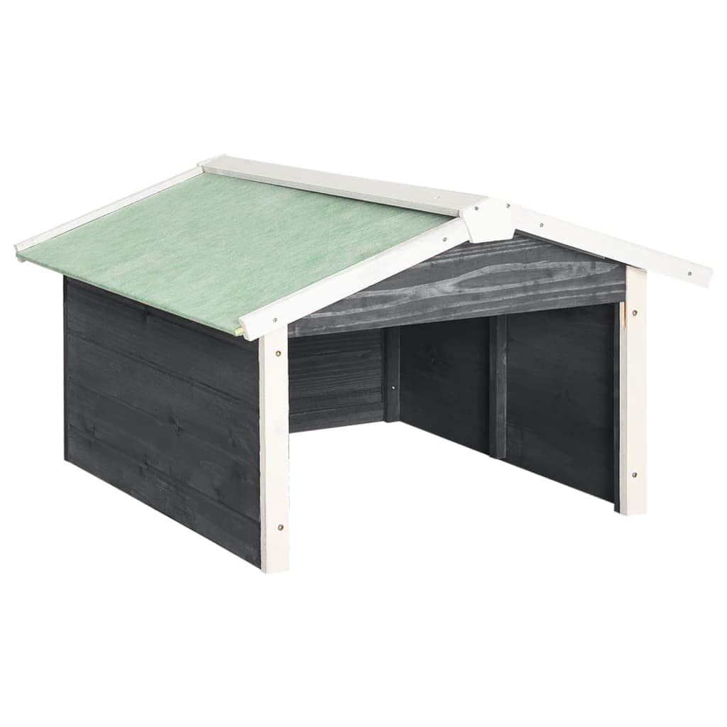 Outdoor Storage Shed for Lawn Mower & Robotic Mower - 28.3x34.3x19.7 Inch Portable Wooden Garage Shelter - Durable Firwood Construction - Perfect for Backyard, Garden & Patio Equipment Storage