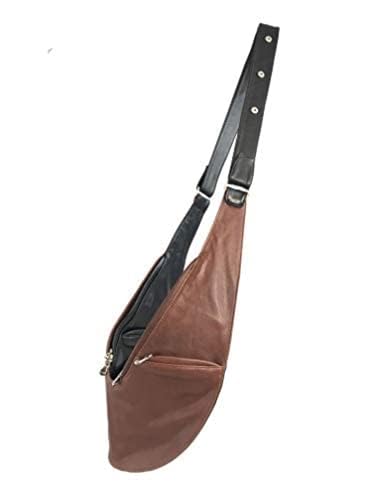 Black/Brown Genuine Leather