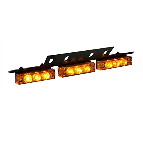 Amber 9 LED Light Bar