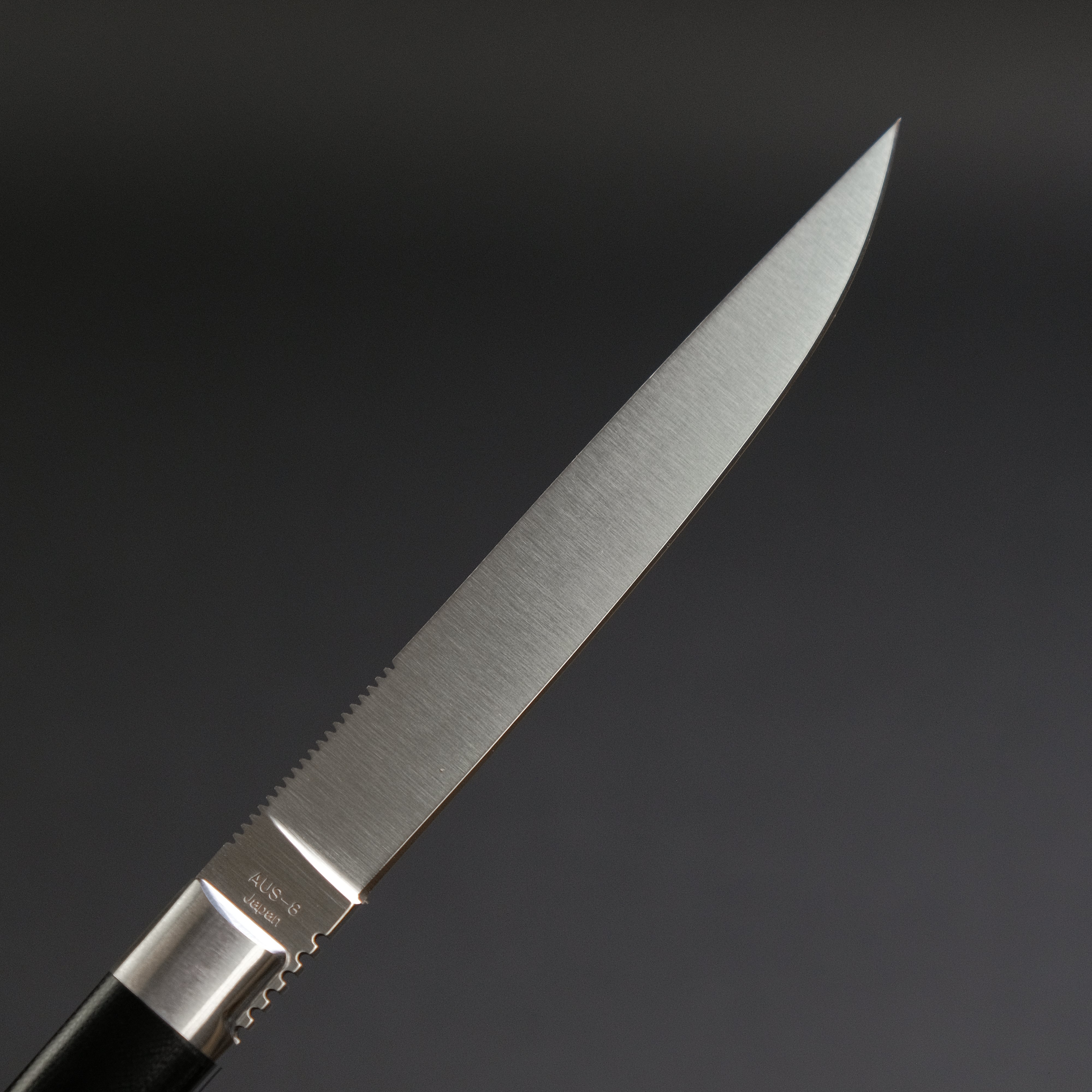 Premium MOKI Steak Knife Set - 100mm High-Carbon Stainless Steel Blades - Razor Sharp Kitchen Knives for Cutting Meat, Steak & BBQ - Perfect for Home Cooking, Restaurants & Outdoor Grilling