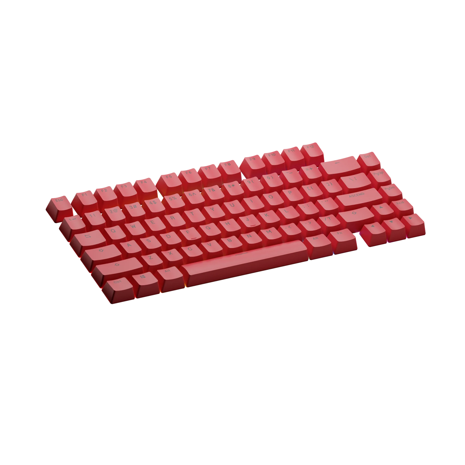 Revive Red Keycaps for Mechanical Keyboards - Durable ABS Keycaps for Gaming & Typing - Perfect for PC, Mac & Laptop Keyboards