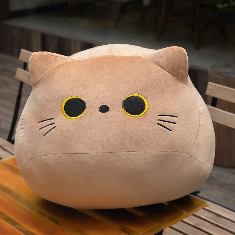Soft Black Cat Plush Toy - Cute Kitten Pillow, Stuffed Animal Plushie for Girls & Kids | Perfect for Cuddling, Bedroom Decor, and Gift Giving