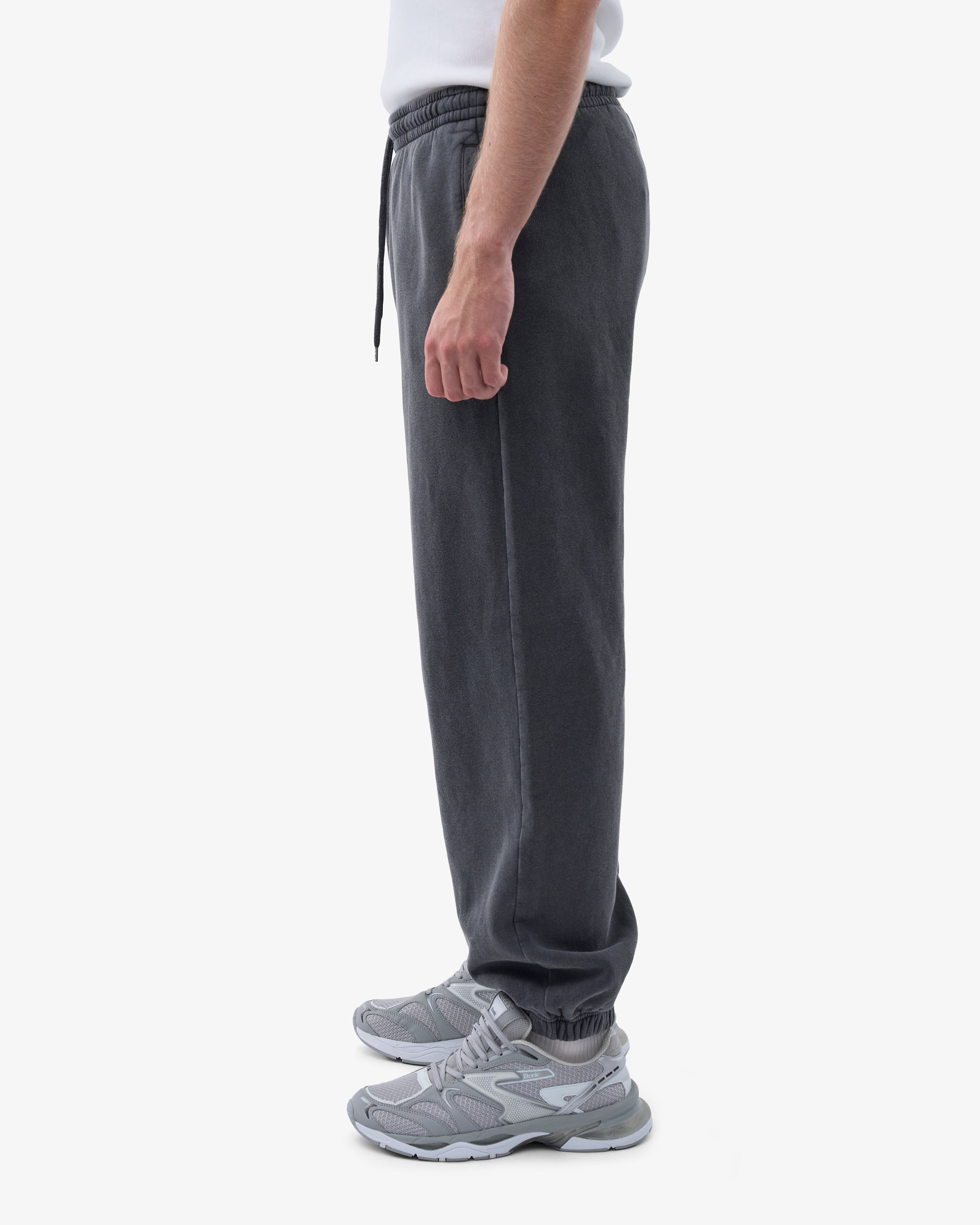 Organic Relaxed Sweatpants for Women - Soft Faded Black Jogger Pants | Lounge, Yoga & Home Wear | Comfortable Casual Pants for Relaxing & Running Errands