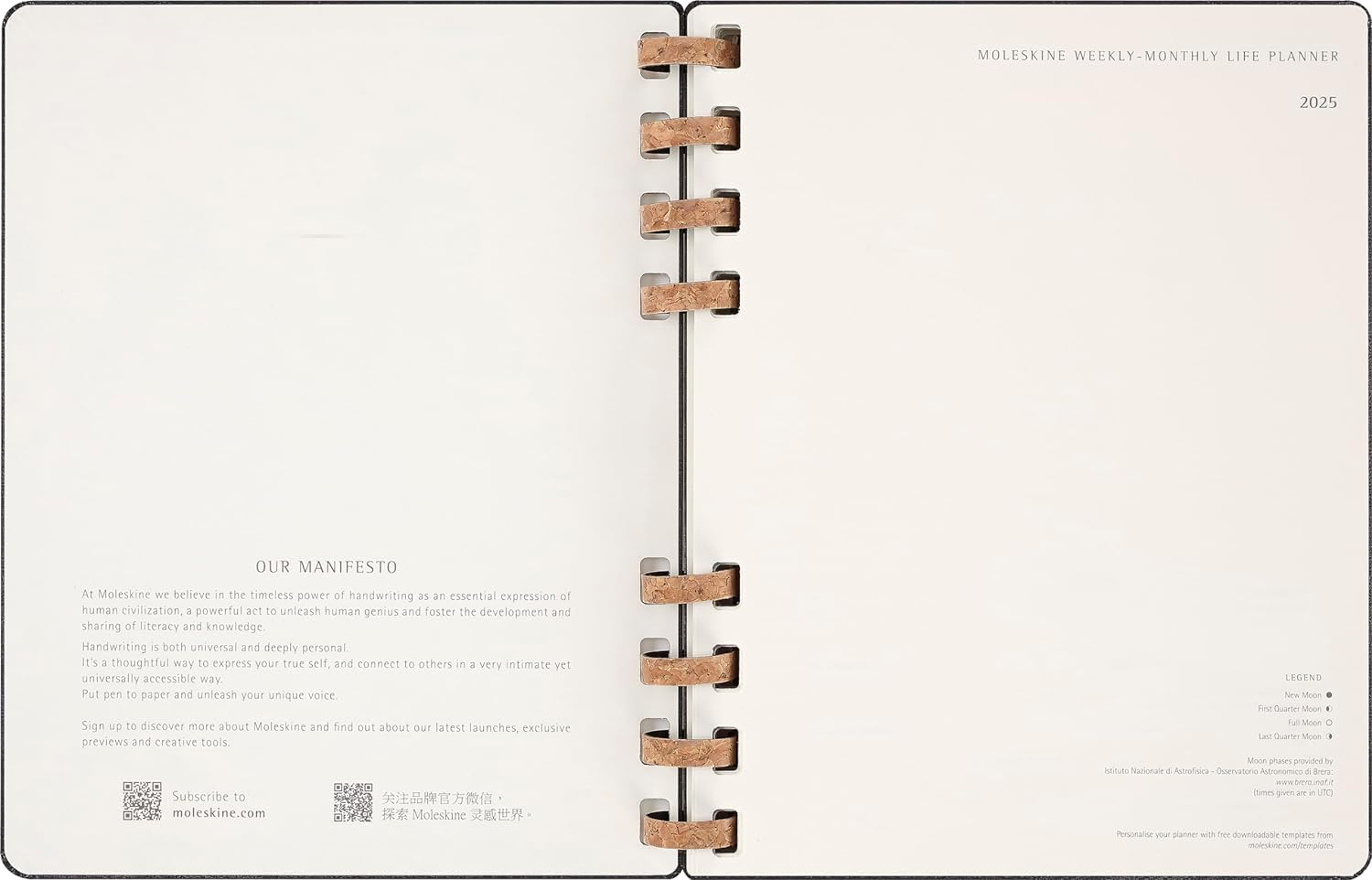 Moleskine 2025 Weekly & Monthly Planner - 12 Month Spiral Notebook with Hard Cover & Elastic Closure - Extra Large 20.4x25.2 cm Black - Perfect for Business, School & Personal Organization