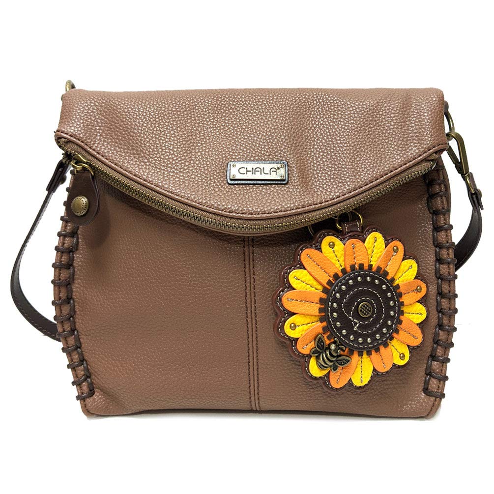 Stylish Brown Crossbody Bag with Flap Top & Zipper - Women's Fashion Shoulder Handbag for Everyday Use, Travel & Shopping