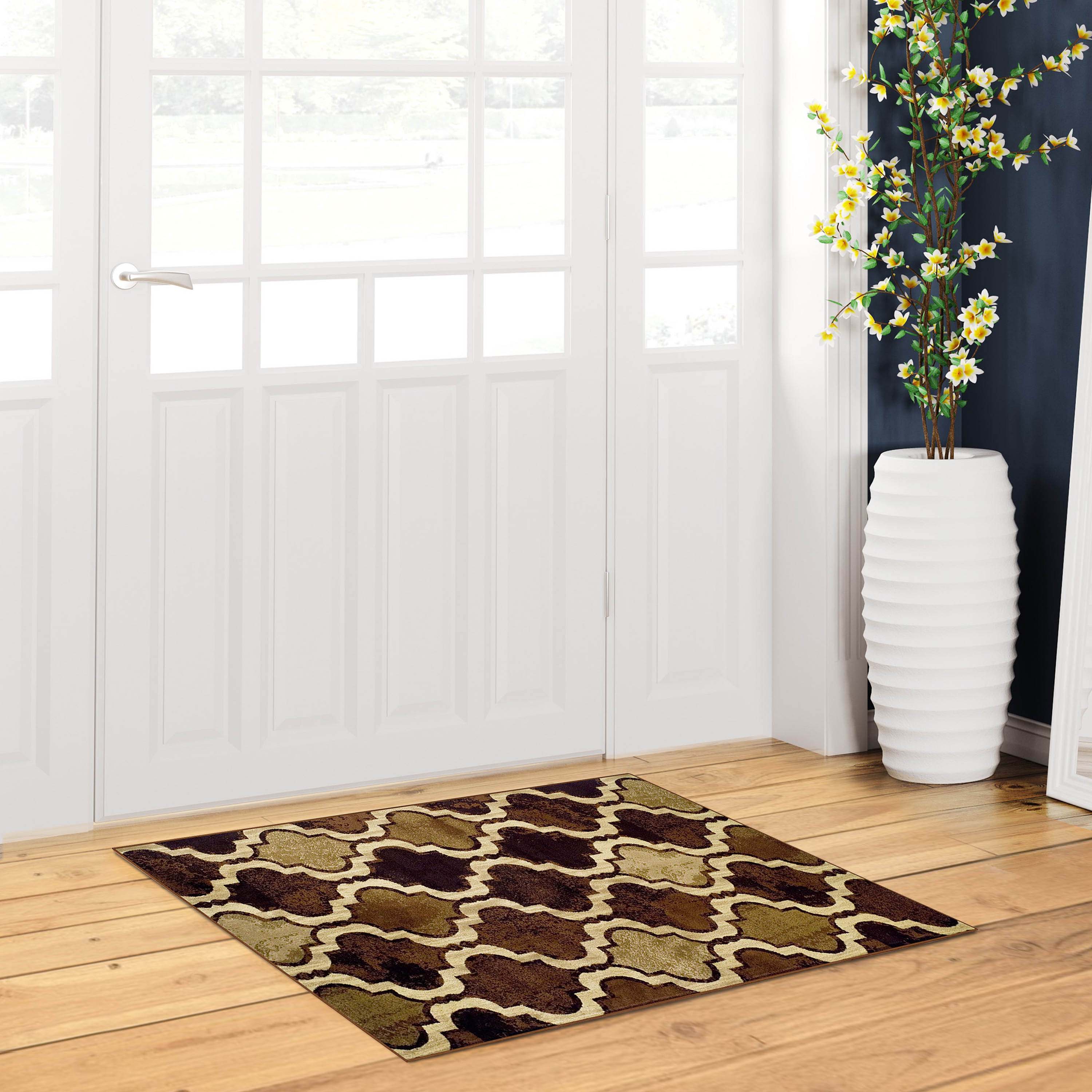 Viking Geometric Trellis Indoor Area Rug & Runner - Non-Slip Boho Chic Carpet for Living Room, Bedroom, Hallway - Perfect for Nordic Home Decor & Cozy Spaces