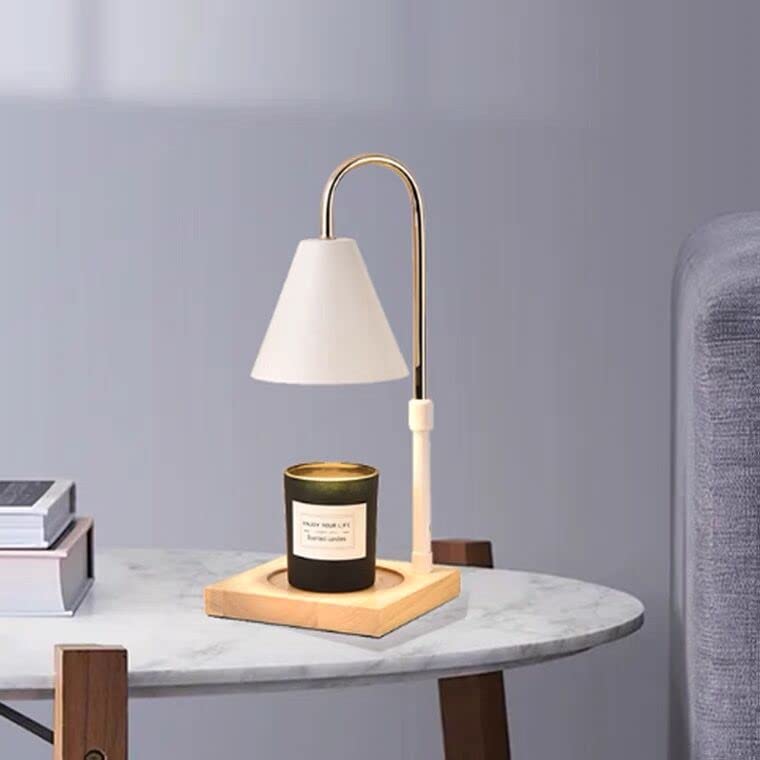 RUIWAN Aromatherapy Essential Oil Diffuser & Electric Wax Melter - Dimmable Wax Burner with Night Light, Home Office Bedroom Living Room Decor, Perfect Gift (White, EOD01) - Relaxation & Stress Relief for Spa, Yoga & Meditation