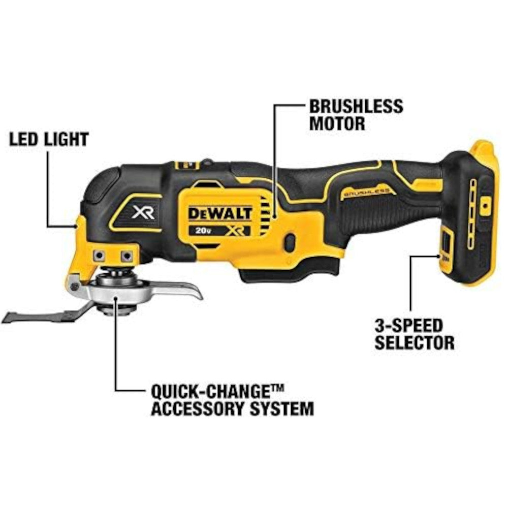 DEWALT DCK444C2 20V MAX* Cordless 4-Tool Combo Kit (Drill, Impact Driver, Reciprocating Saw, Work Light) - Certified Refurbished with DEWALT Warranty | Perfect for Construction, Woodworking & DIY Home Improvement Projects