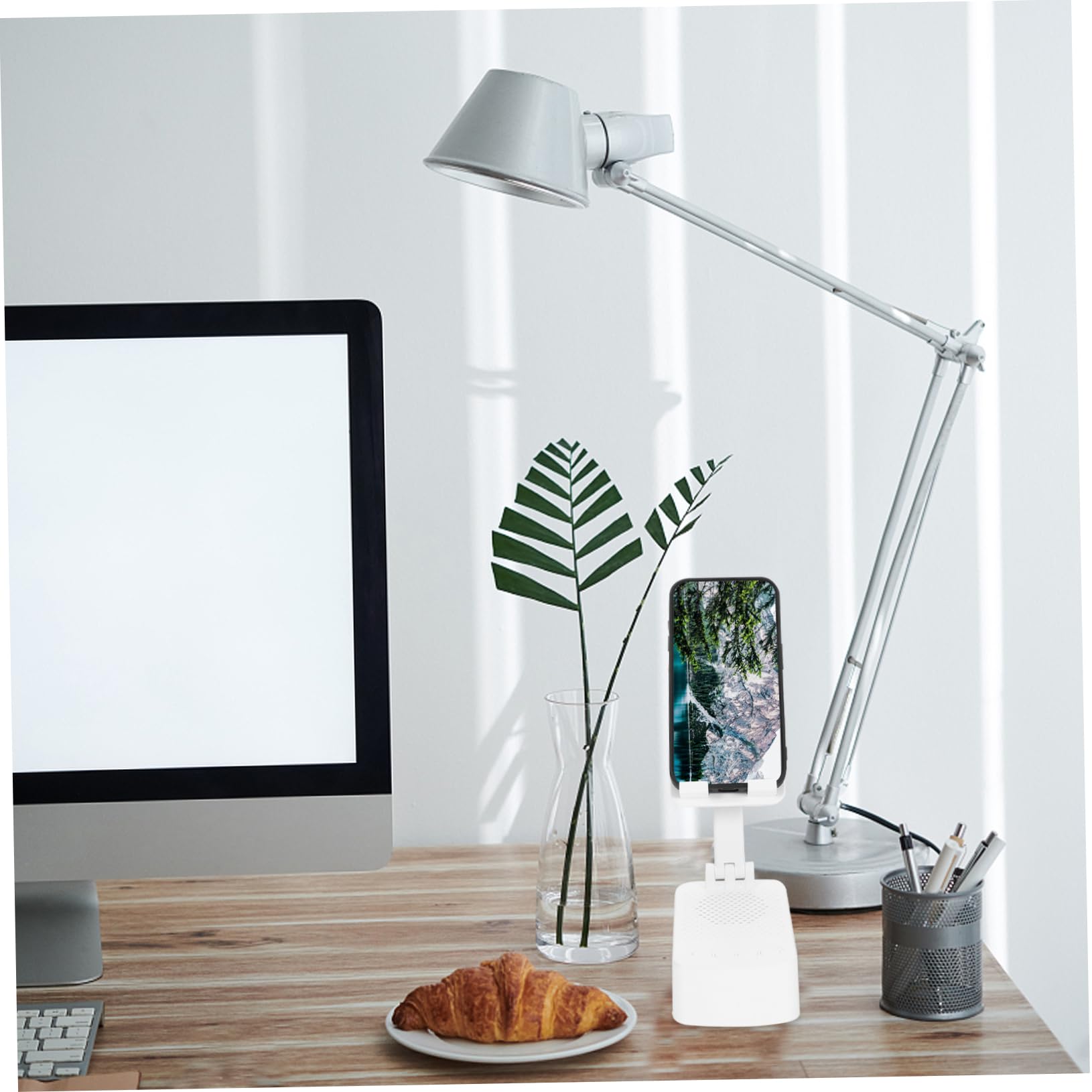 Multi-Angle Adjustable Phone Stand Holder - Universal for iPhone, Samsung, Google Pixel - Perfect for Desk, Office, Bedside & Video Calls