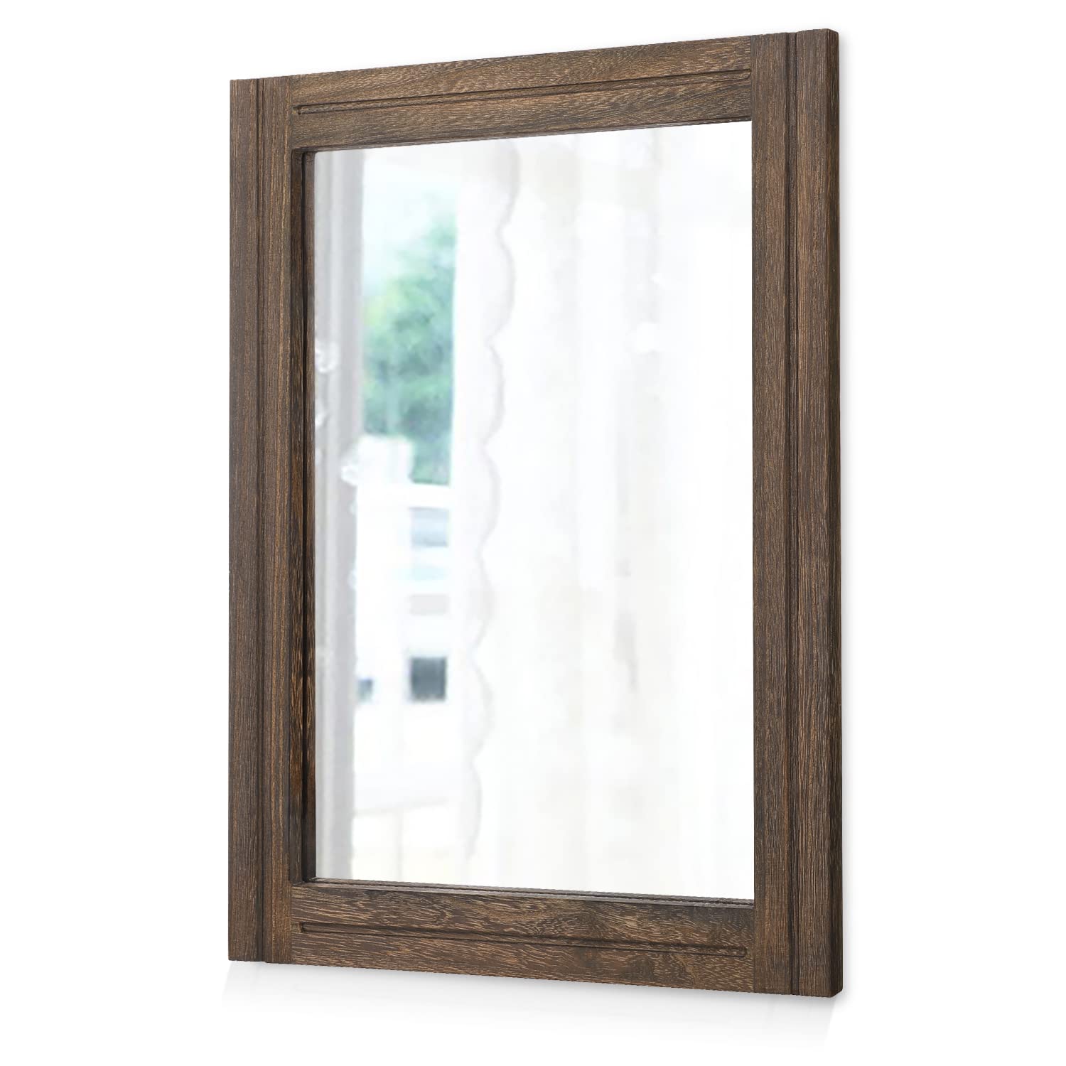 Rustic Wood Mirror Rectangle - 20