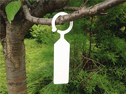 KINGLAKE 100 Pcs Thick Plastic Plant Tags - Garden Labels for Nursery & Outdoor Planting