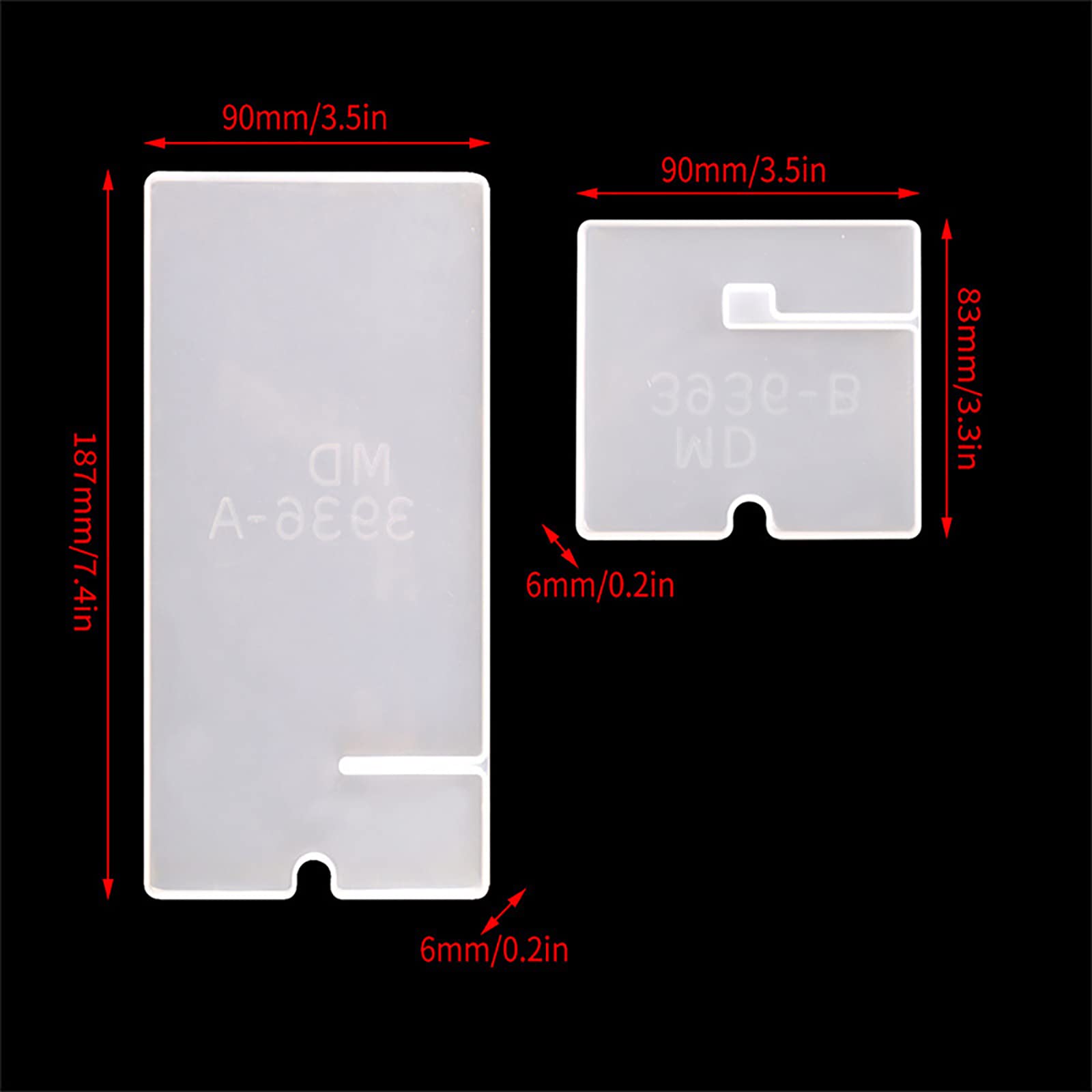 Chuwen Resin Phone Stand Silicone Mold - DIY Epoxy Casting Kit for Mobile Holder & Support Bracket | Perfect for Crafting Unique Phone Accessories, Home Decor, and Gift Making