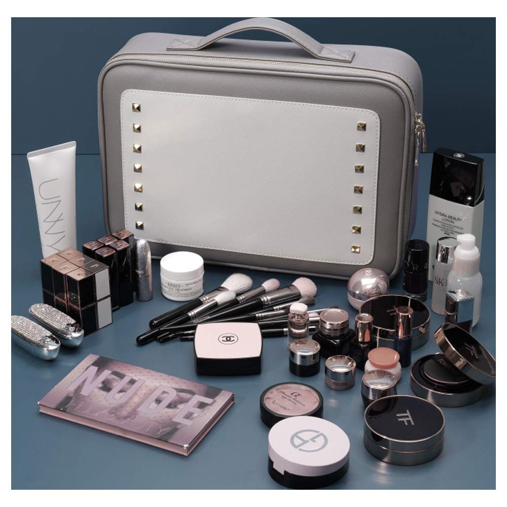 Stylish Portable Makeup Organizer Storage Box - Cosmetic Storage Bag & Travel Organizer for Home, Office, and Travel Essentials