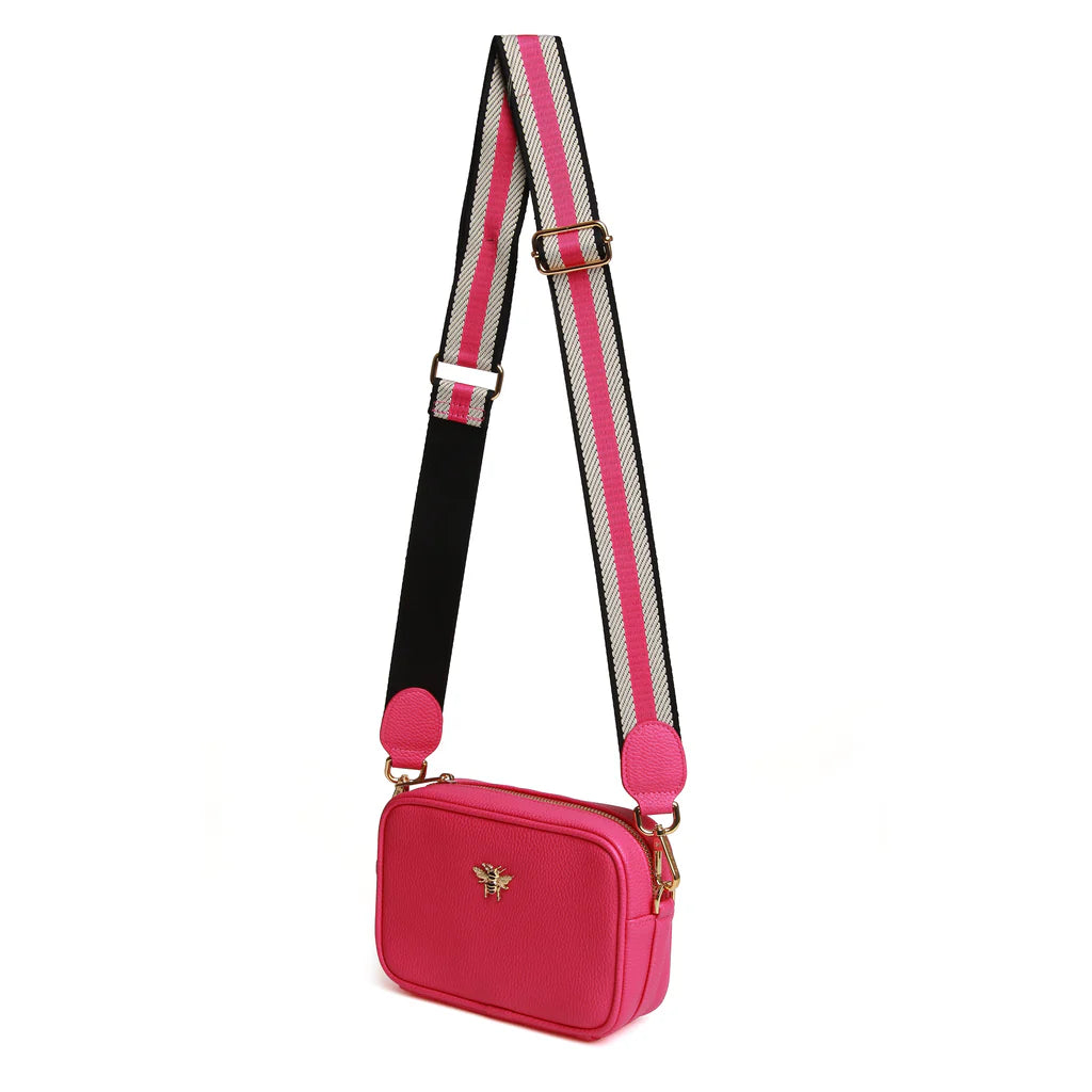 Alice Wheeler Mini Crossbody Bag for Women - Hot Pink | Stylish Small Shoulder Purse for Everyday Use, Travel & Date Night