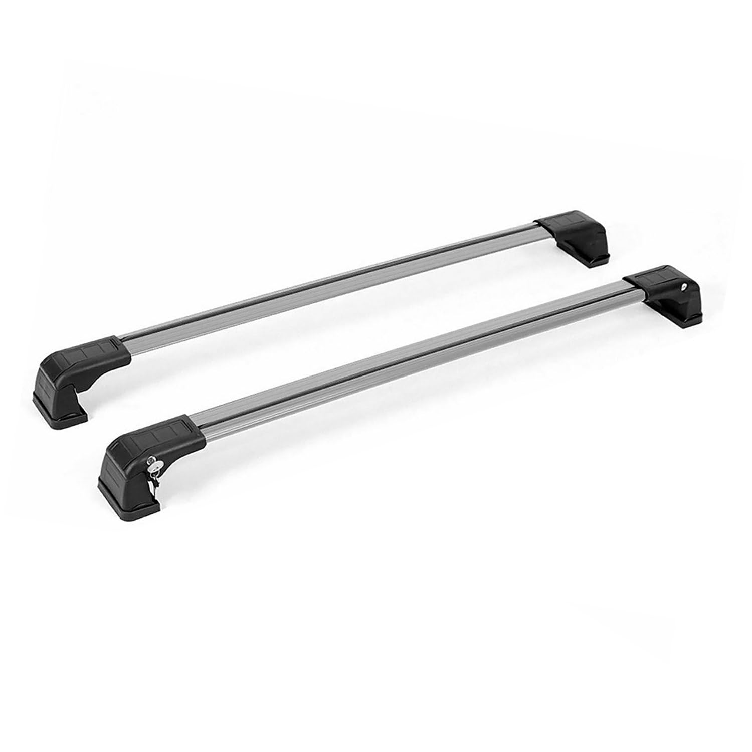 OMAC Aluminum Roof Rack Cross Bars for Kia Soul 2014-2019 - Anti-Theft 2-Piece Set (Gray) - Perfect for Kayak, Canoe, Surfboard, Ski, Snowboard & Camping Gear Transportation