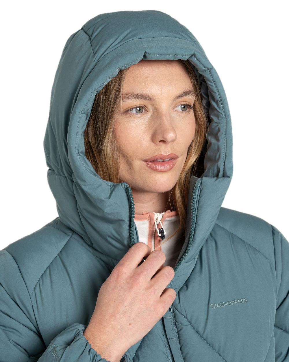 Craghoppers Women's Sarmiento Hooded Jacket - Lightweight Waterproof Windbreaker for Hiking, Travel & Outdoor Adventures