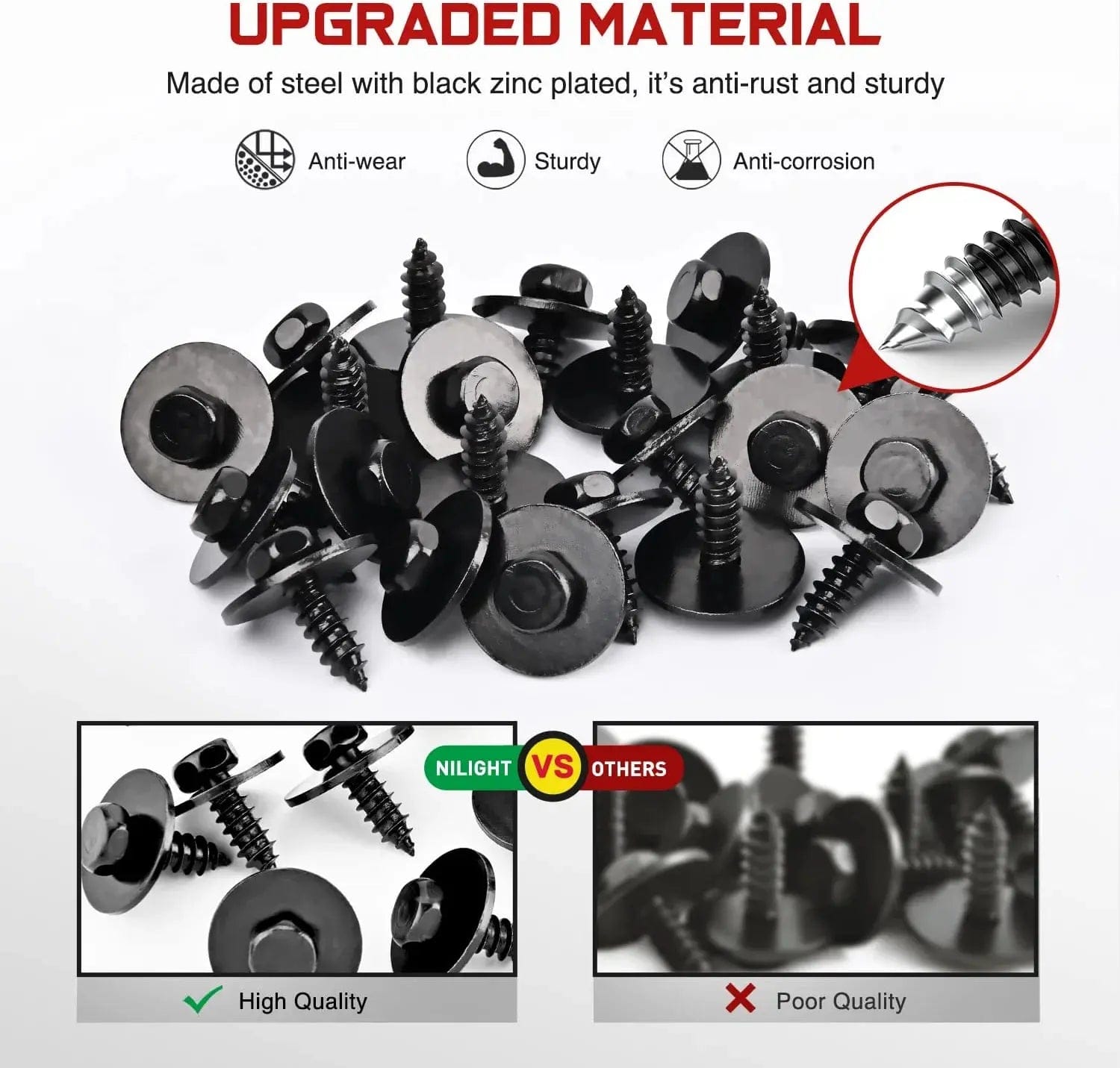 25 Pcs 7.8mm Hole 4.8mm Engine Shield Splash Guard Bumper Hex Head Sems Screws for BMW 128i 135i 228i 228iX 230i 525i 525xi 528i 528xi - Perfect for Engine Protection & Automotive Maintenance