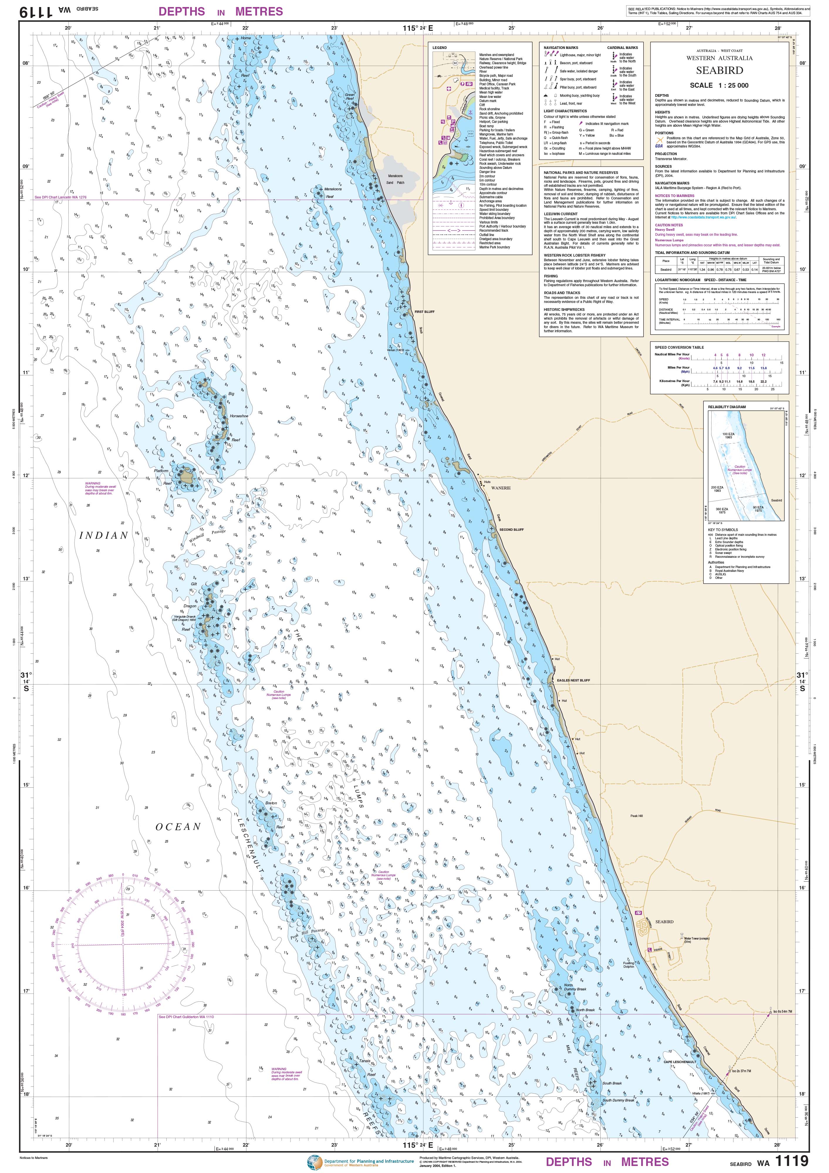 Seabird DPI Chart - Accurate Marine Bird Identification Guide for Birdwatching & Conservation | Perfect for Ornithologists, Researchers & Nature Enthusiasts