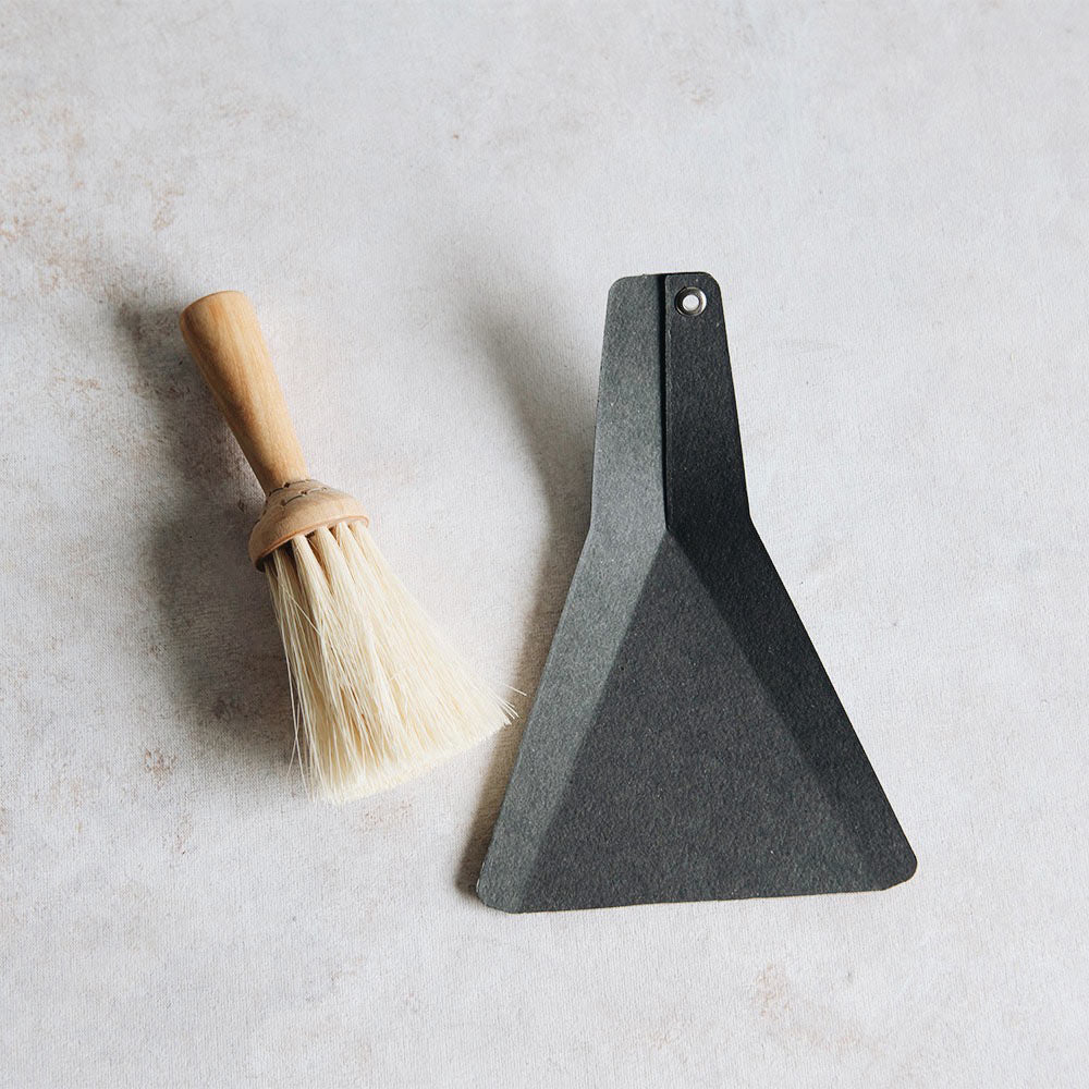 Mini Table Brush & Cardboard Dustpan Set - Compact Cleaning Tools for Home, Office, Kitchen Countertops & Workspaces