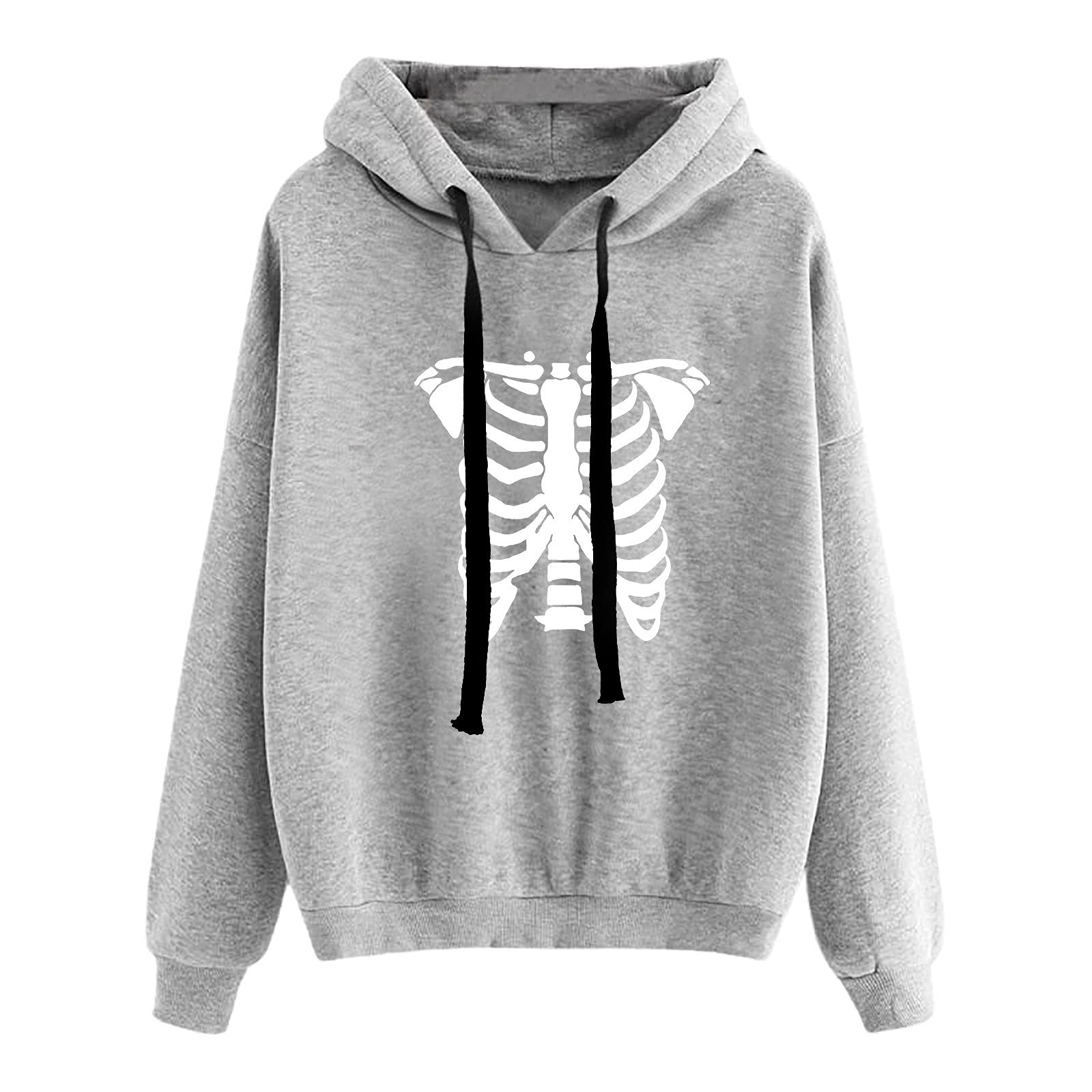 Miximx Women's Zip-Up Hoodie with Polka Dots - Long Sleeve Pullover Sweatshirt for Halloween & Casual Wear | Cozy Fall Outfit, Street Style Fashion, Loungewear Essential