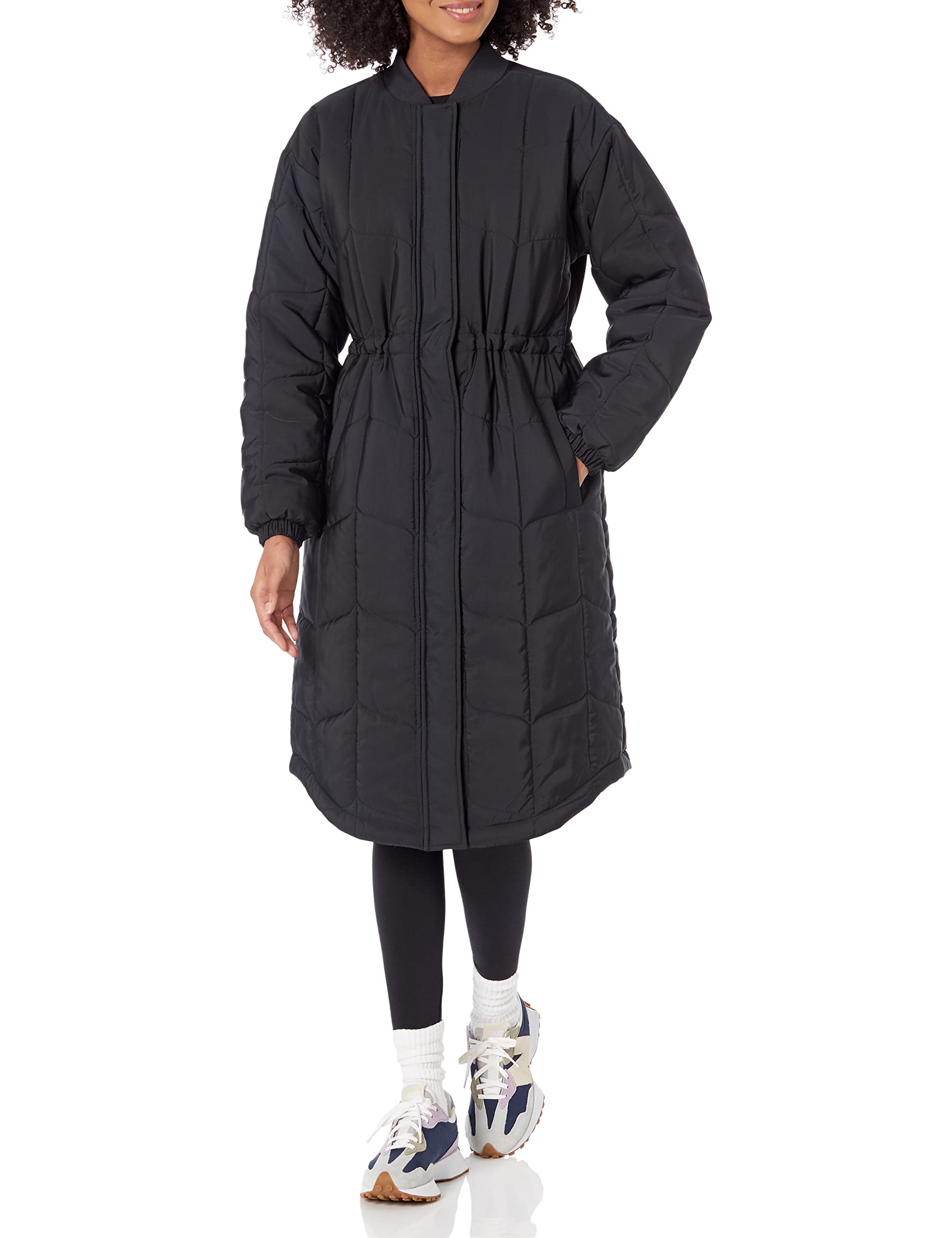Amazon Essentials Women's Oversized Quilted Coat - Plus Size Winter Jacket with Warm Filling, Water-Resistant Outer Shell for Cold Weather (Perfect for Outdoor Activities, Commuting & Casual Wear)